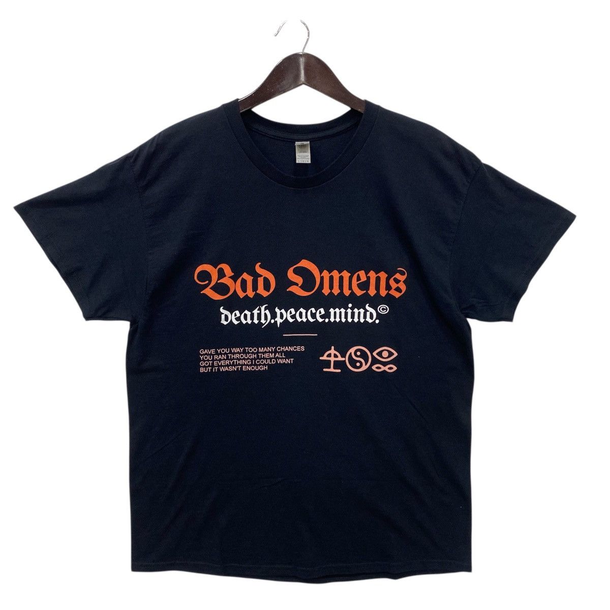 Band Tees 💥BAD OMENS metalcore band Death of Peace of Mind album shirt Size US L / EU 52-54 / 3 - 2 Thumbnail