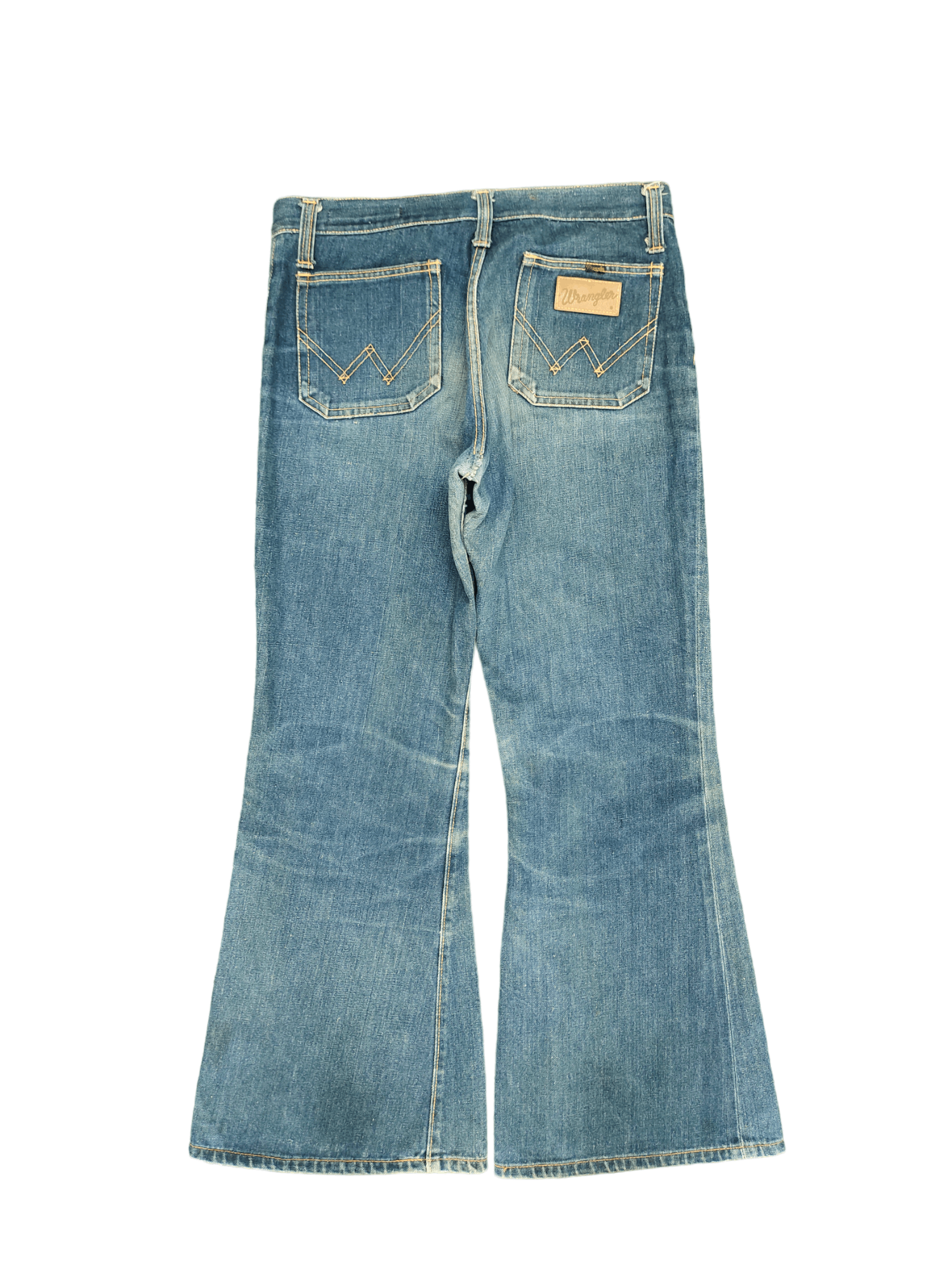 If Six Was Nine Flare Jeans 80s Wrangler Denim Boot Cut Bell Bottom Size US 30 / EU 46 - 1 Thumbnail