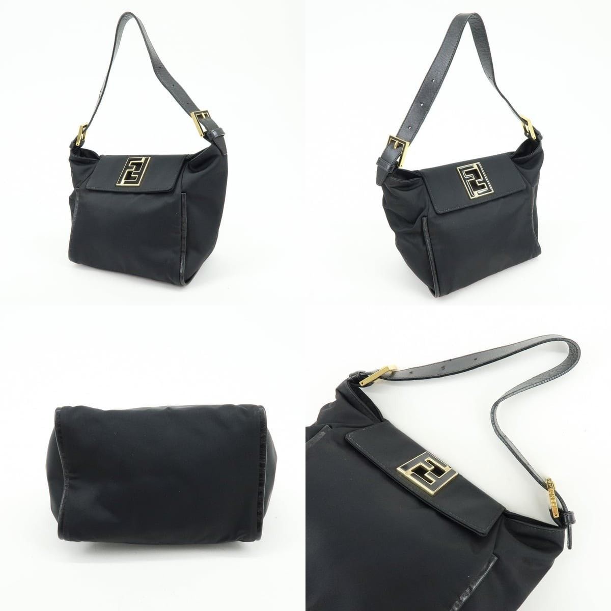 Fendi Fendi Nylon Shoulder Bag Black Size ONE SIZE - 3 Thumbnail