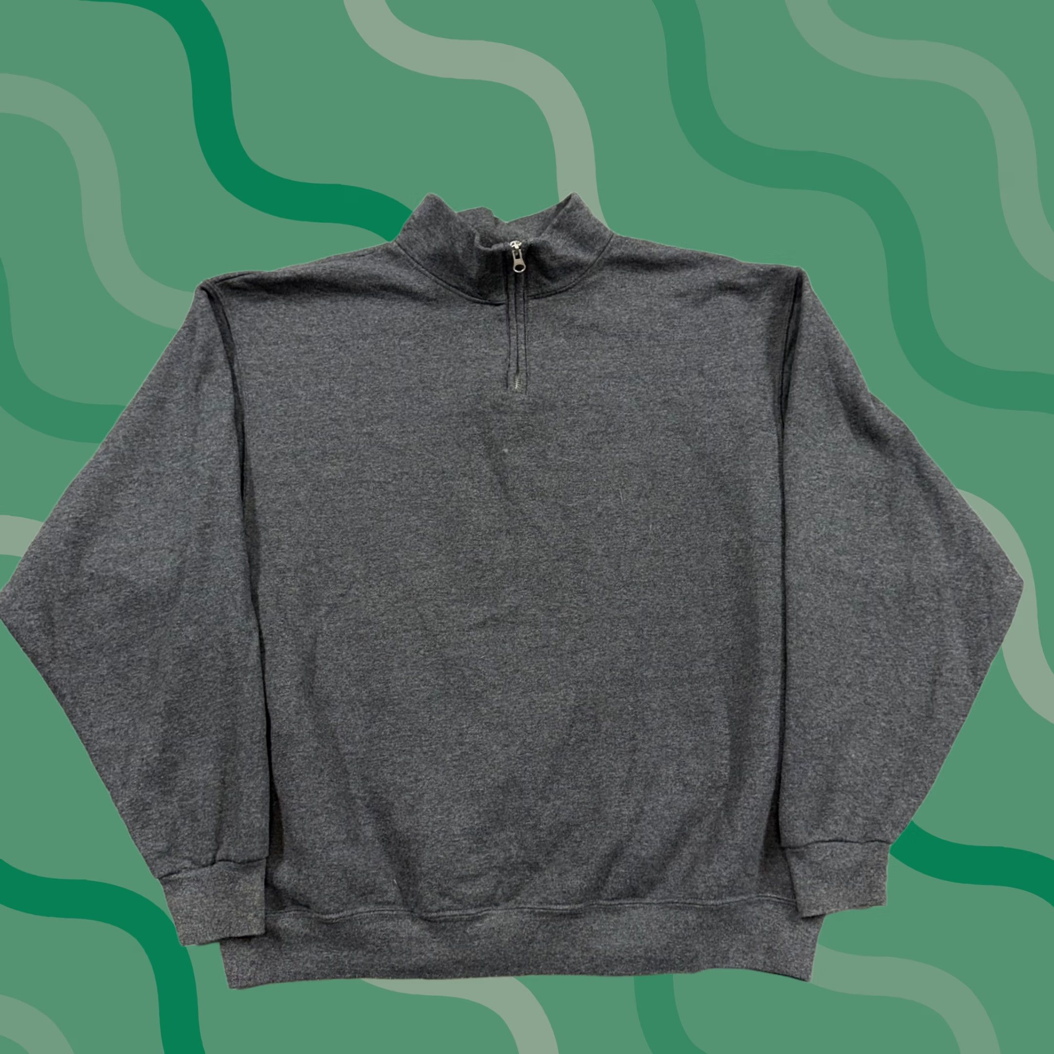 Jerzees Vintage Jerzees Sweatshirt Mens XL Gray Fleece 1/4 Zip Mock Neck Pullover Blank Sweatshirt Men XL Gray 1/4 Zip Mock Neck Pullover Jerzees Vintage Size US XL / EU 56 / 4 - 1 Thumbnail