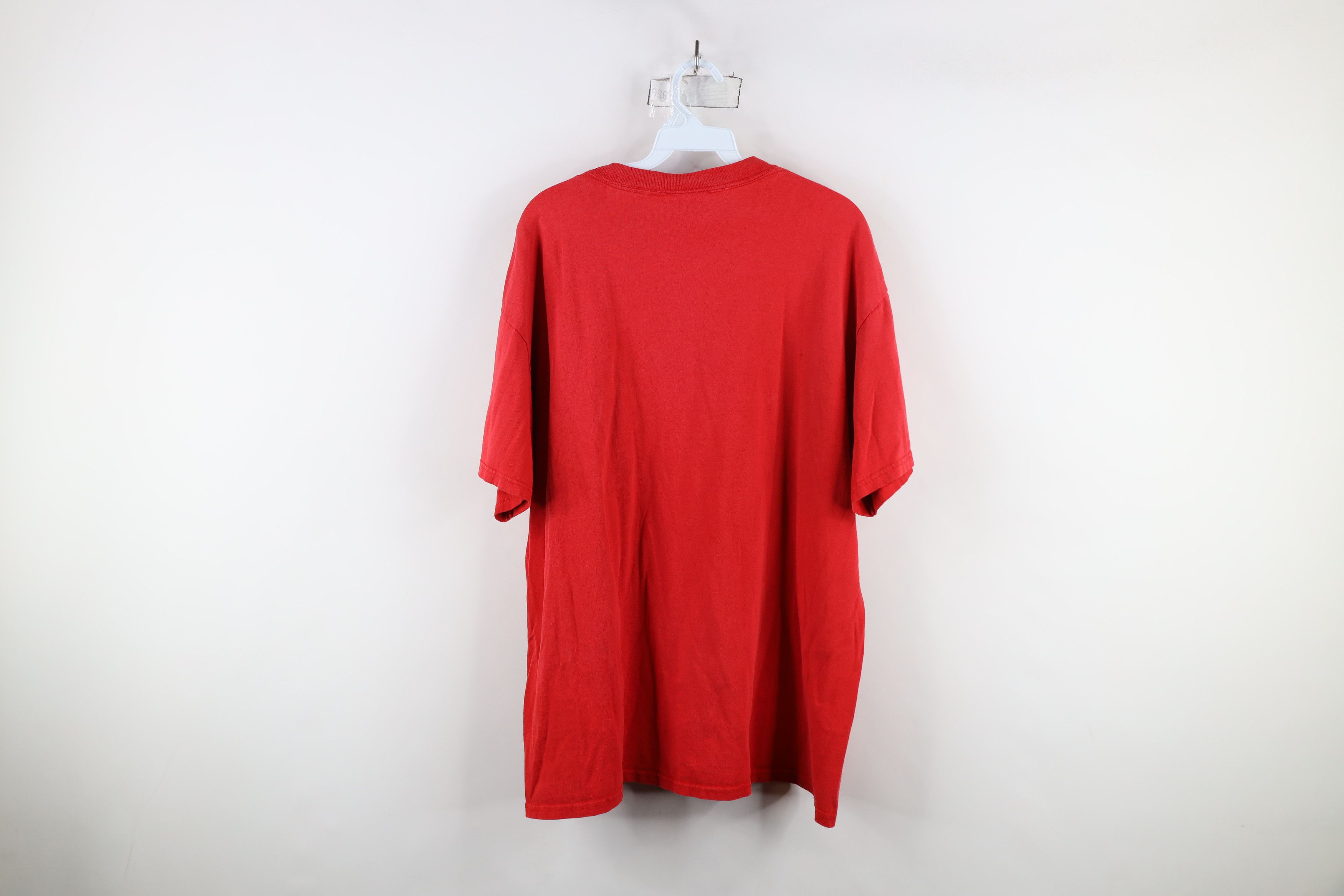 Vintage Vintage 90s Spell Out The Ohio State University T-Shirt Red Size US XL / EU 56 / 4 - 12 Thumbnail