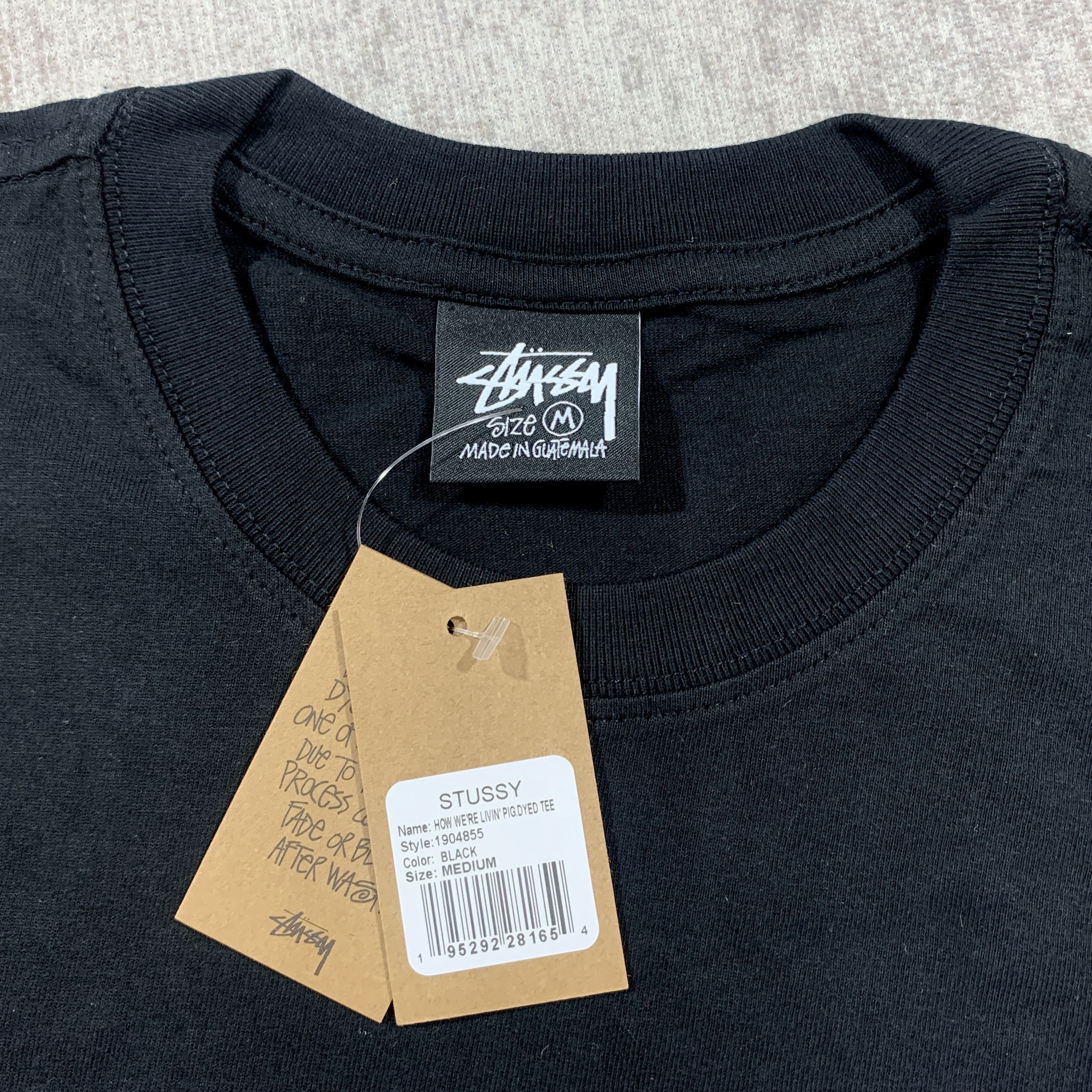 Stussy NWT Stussy How We're Livin' Pig Dyed Tee Medium Size US M / EU 48-50 / 2 - 4 Thumbnail