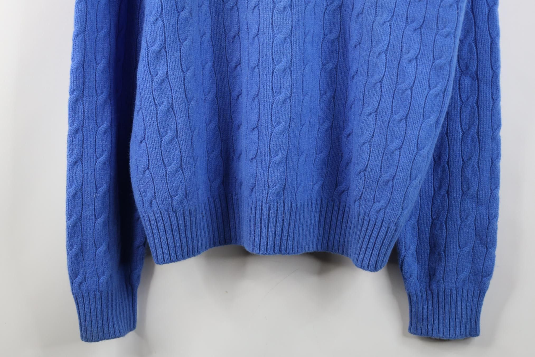 Polo Ralph Lauren Deadstock Vintage 90s Ralph Lauren Hair Cable Knit Sweater Size US L / EU 52-54 / 3 - 3 Thumbnail