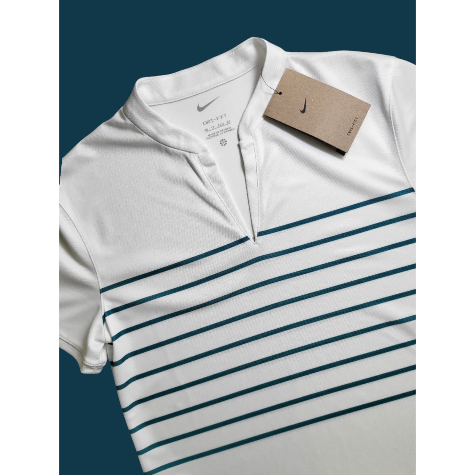 Nike NWT NIKE Victory Dri-FIT Blade Golf Polo Striped Size XS Size XS / US 0-2 / IT 36-38 - 2 Thumbnail