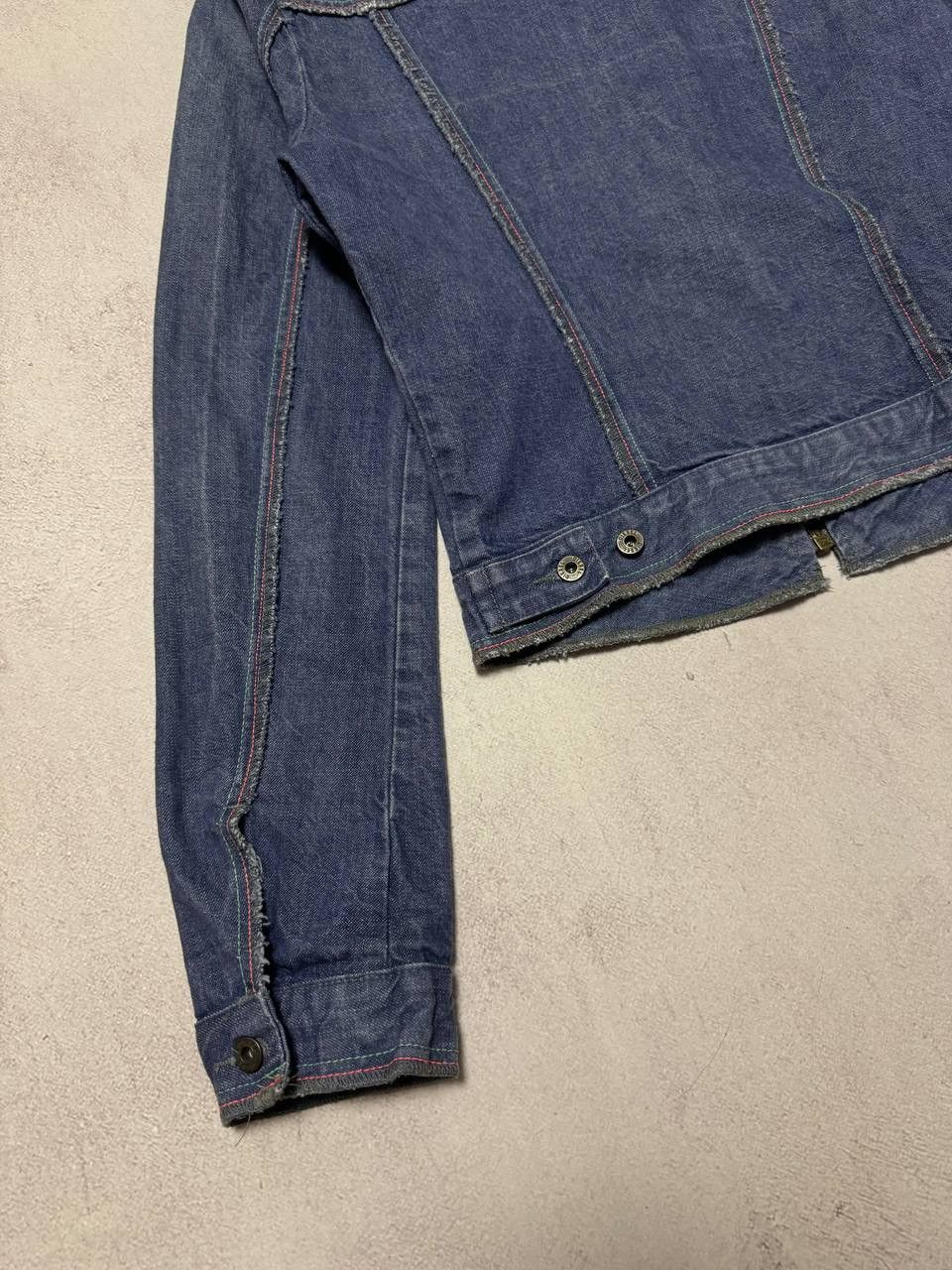 Diesel × Japanese Brand Vintage Diesel Denim Jacket Bomber Women Y2K 90s Size S / US 4 / IT 40 - 8 Thumbnail