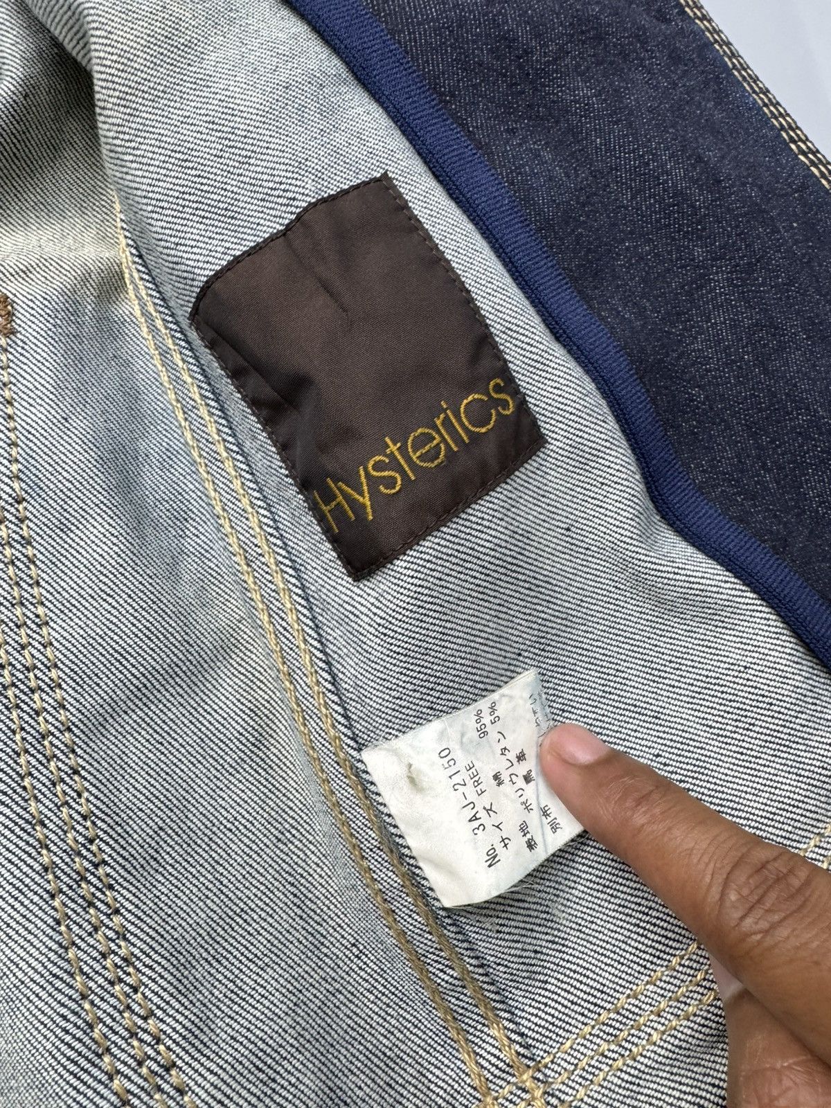 Hysteric Glamour 1 Pair Vintage Hysteric Glamour Indigo Denim/Leather Size S / US 4 / IT 40 - 5 Thumbnail