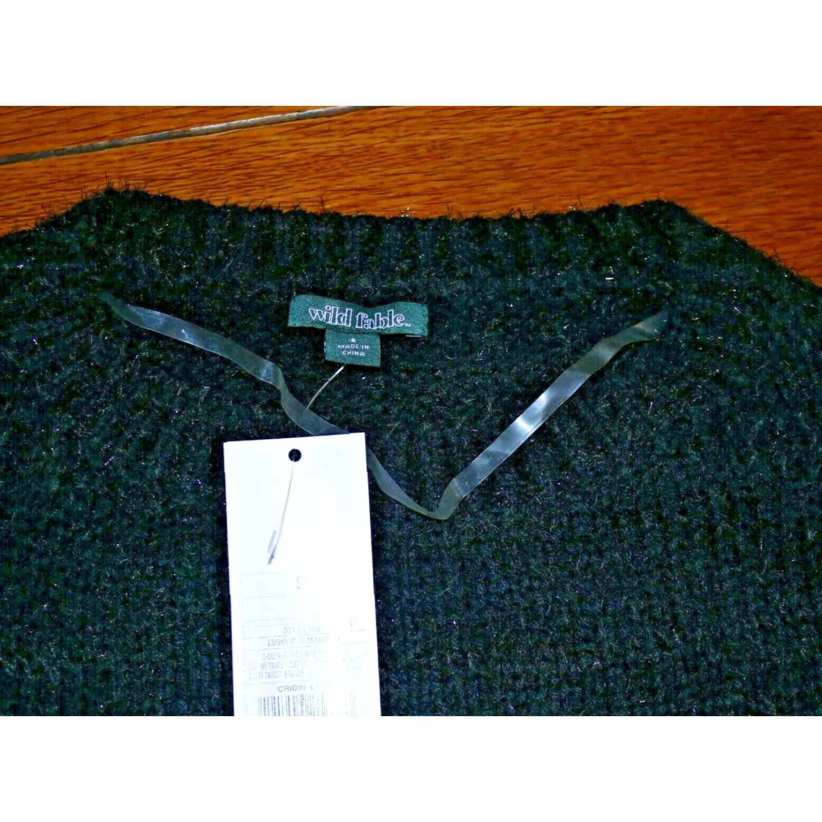 Vintage Wild Fable Sparkly Ultra Soft Sweater Women's SZ S Long Sleeve Pullover Black Size S / US 4 / IT 40 - 7 Thumbnail