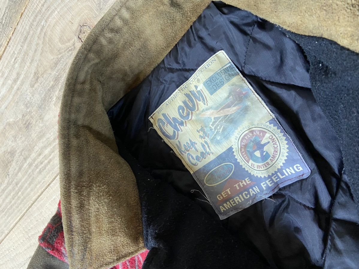 Chevrolet × Vintage Vintage Chevy Vintage Leather jacket 90s mens Size US L / EU 52-54 / 3 - 3 Thumbnail