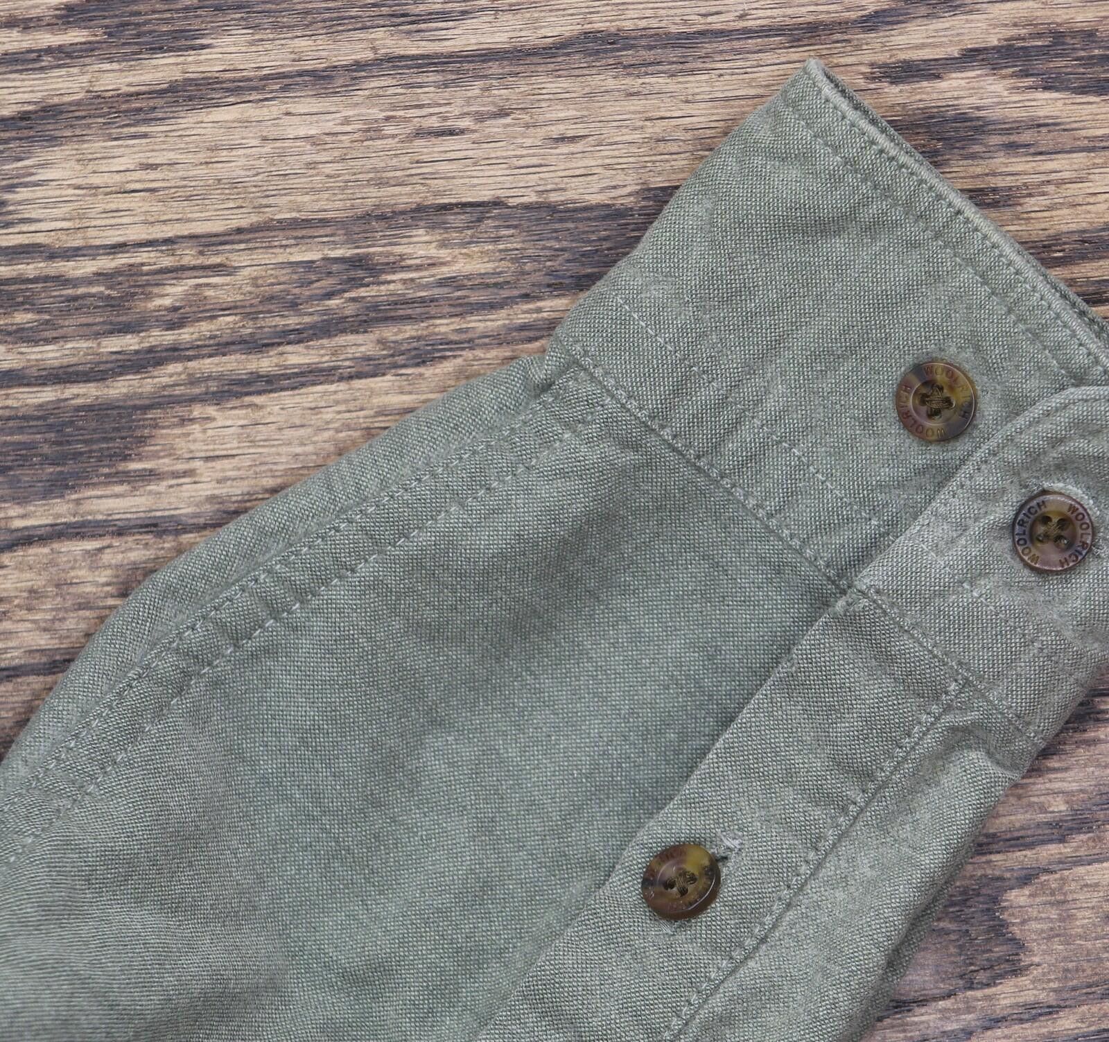 Woolrich Woolen Mills Woolrich Vintage Long Sleeve Cotton Button Up Shirt Green M Size US M / EU 48-50 / 2 - 5 Thumbnail