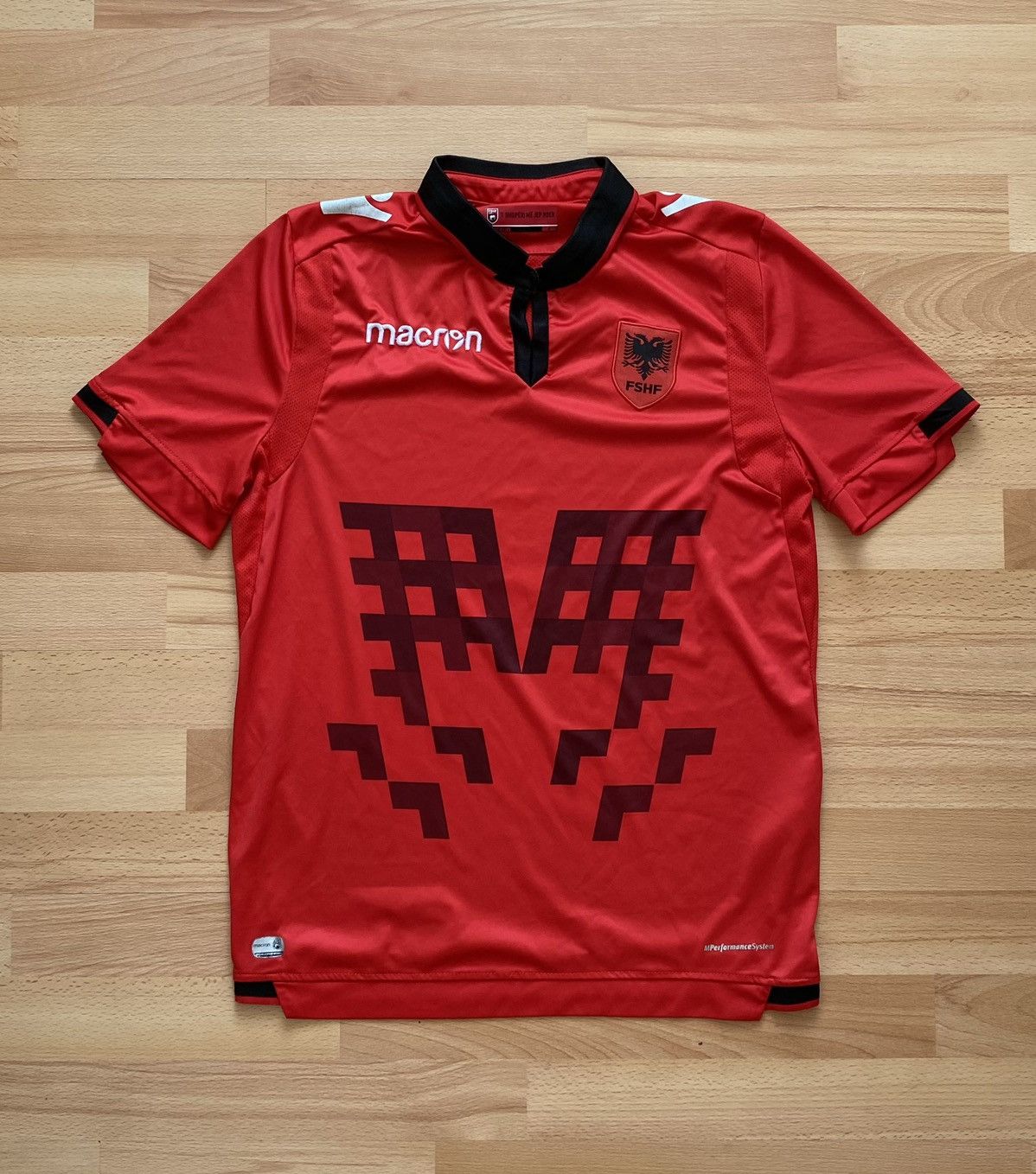 Macron MACRON ALBANIA SOCCER JERSEY Size US S / EU 44-46 / 1 - 1 Thumbnail