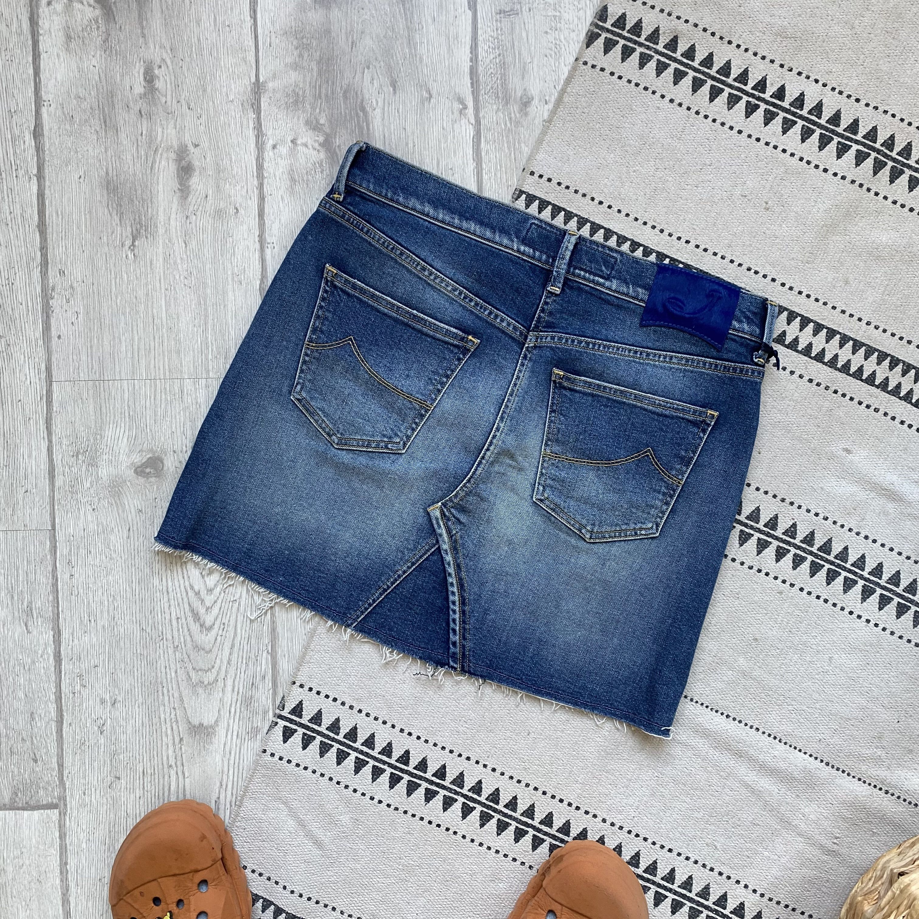 Jacob Cohen 2000s Y2K Jacob Cohen denim mini skirt Miss Sixty vibe Size 28" / US 6 / IT 42 - 10 Thumbnail
