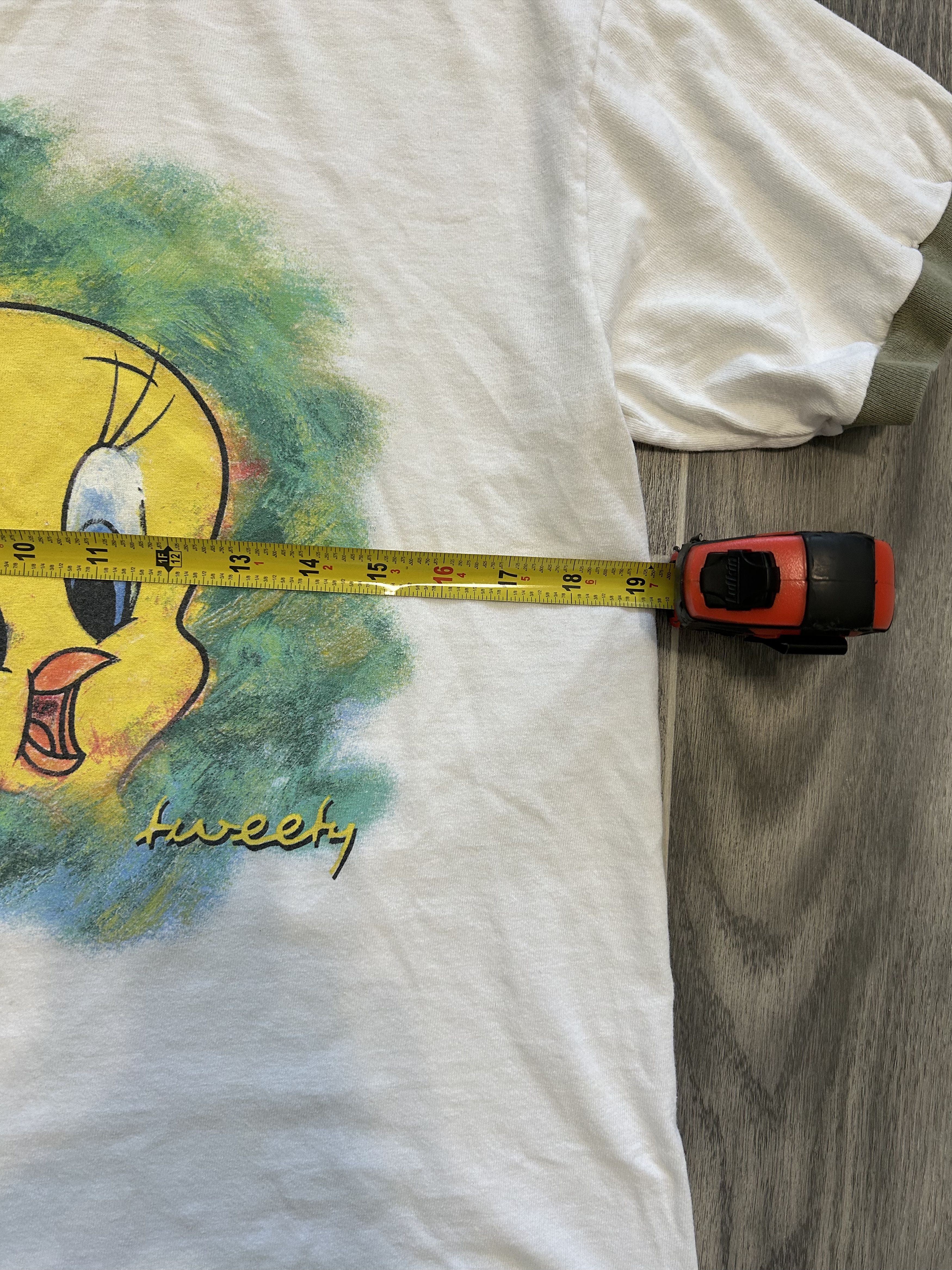Vintage Vintage Tweety Bird Ringer T-Shirt Size US M / EU 48-50 / 2 - 5 Thumbnail