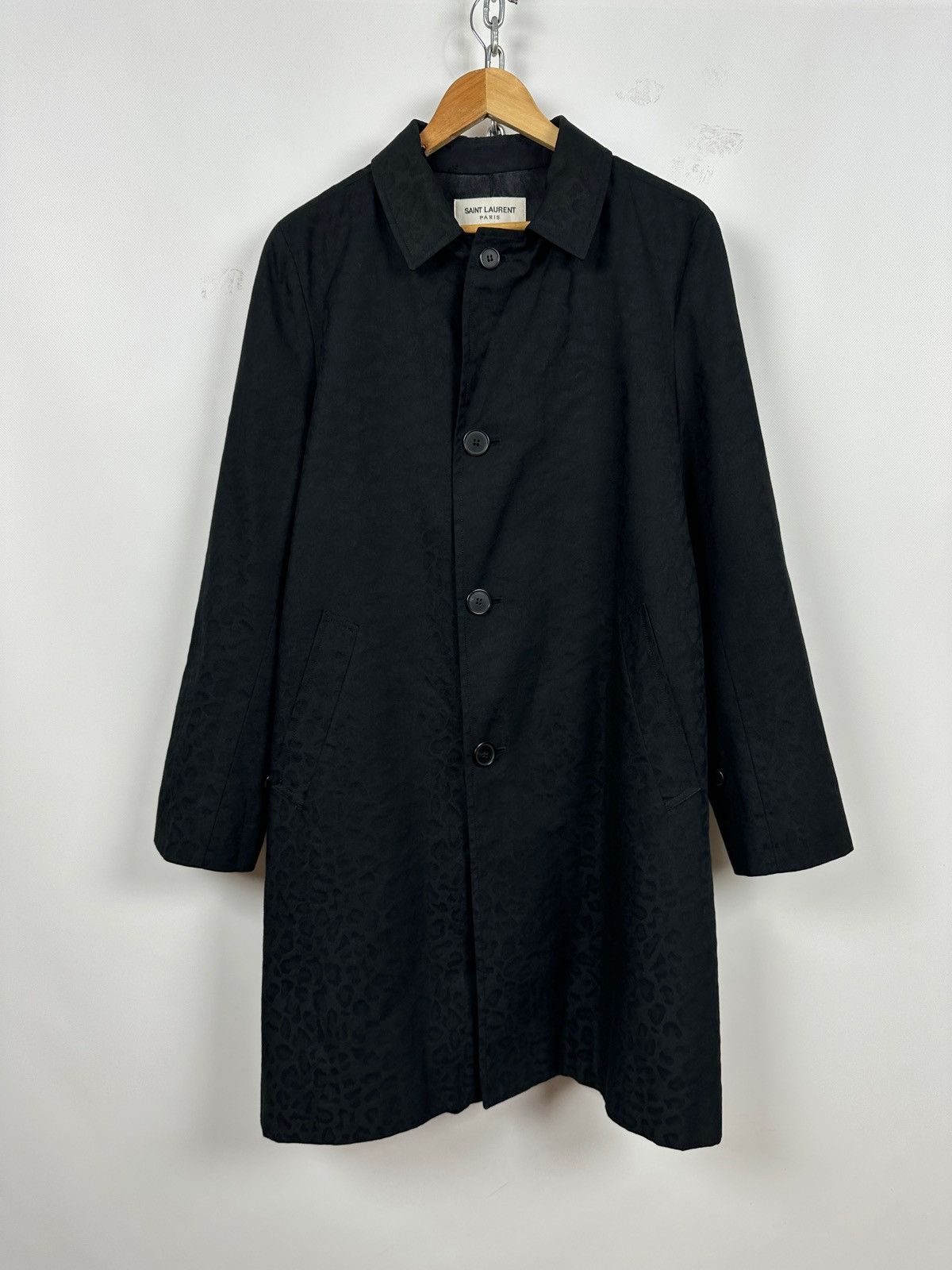 Saint Laurent Paris Saint Laurent Paris Hedi Slimane Leopard Jacquard Coat Size US S / EU 44-46 / 1 - 4 Thumbnail