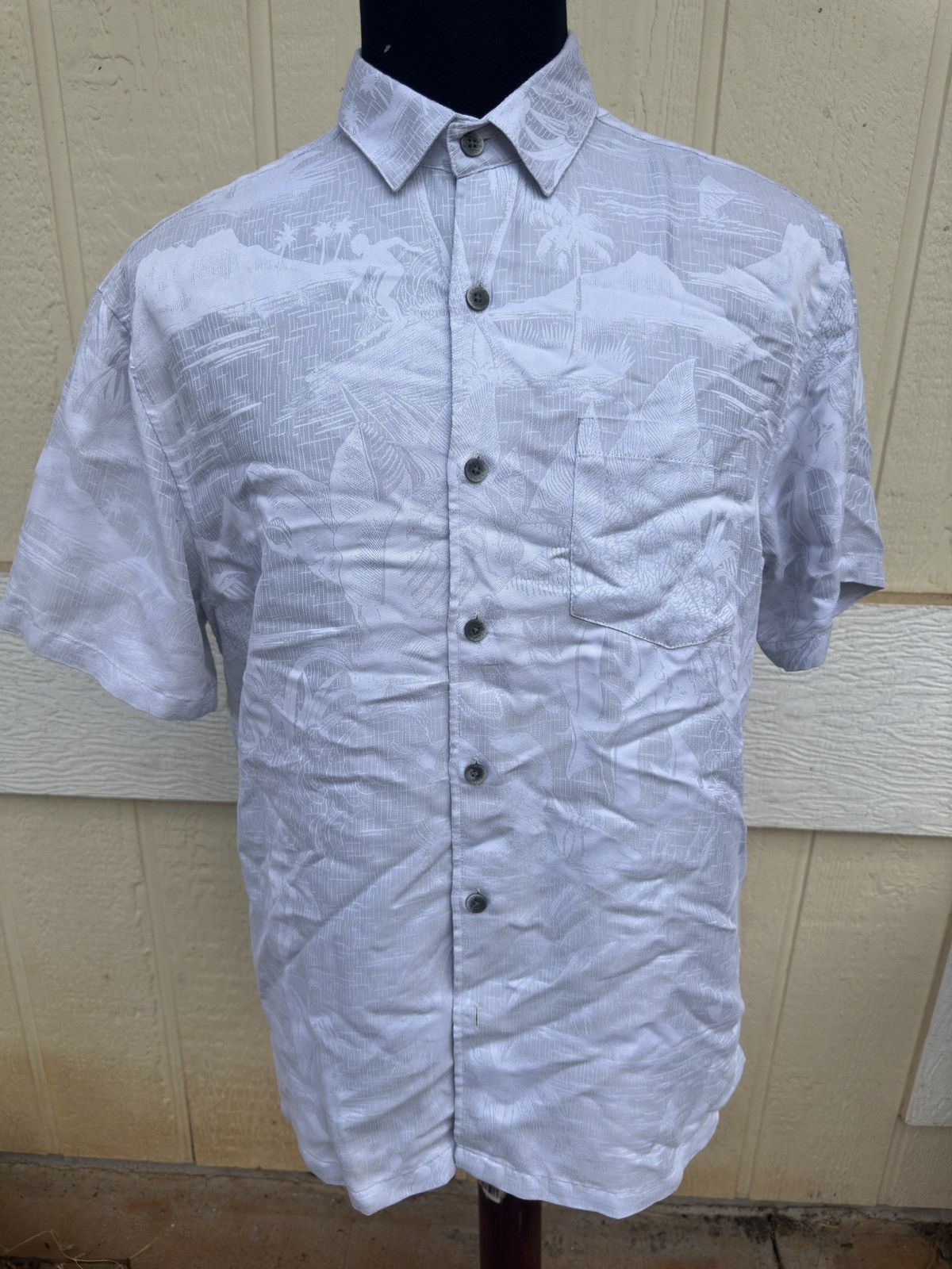 Other Kahala Hawaiian Print White Full Button Men's Medium Size US M / EU 48-50 / 2 - 1 Thumbnail