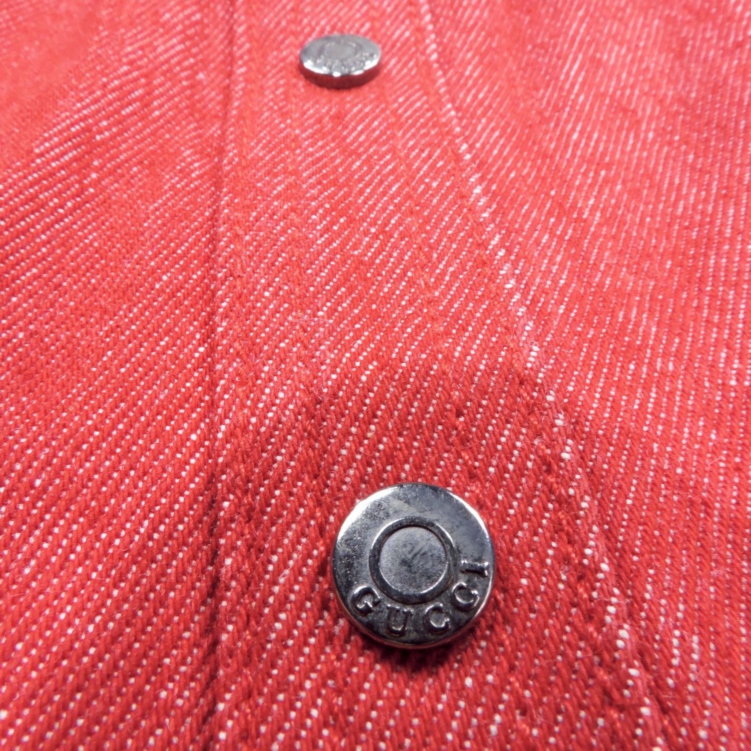 Gucci GUCCI BY TOM FORD RED DENIM JACKET Size M / US 6-8 / IT 42-44 - 9 Thumbnail