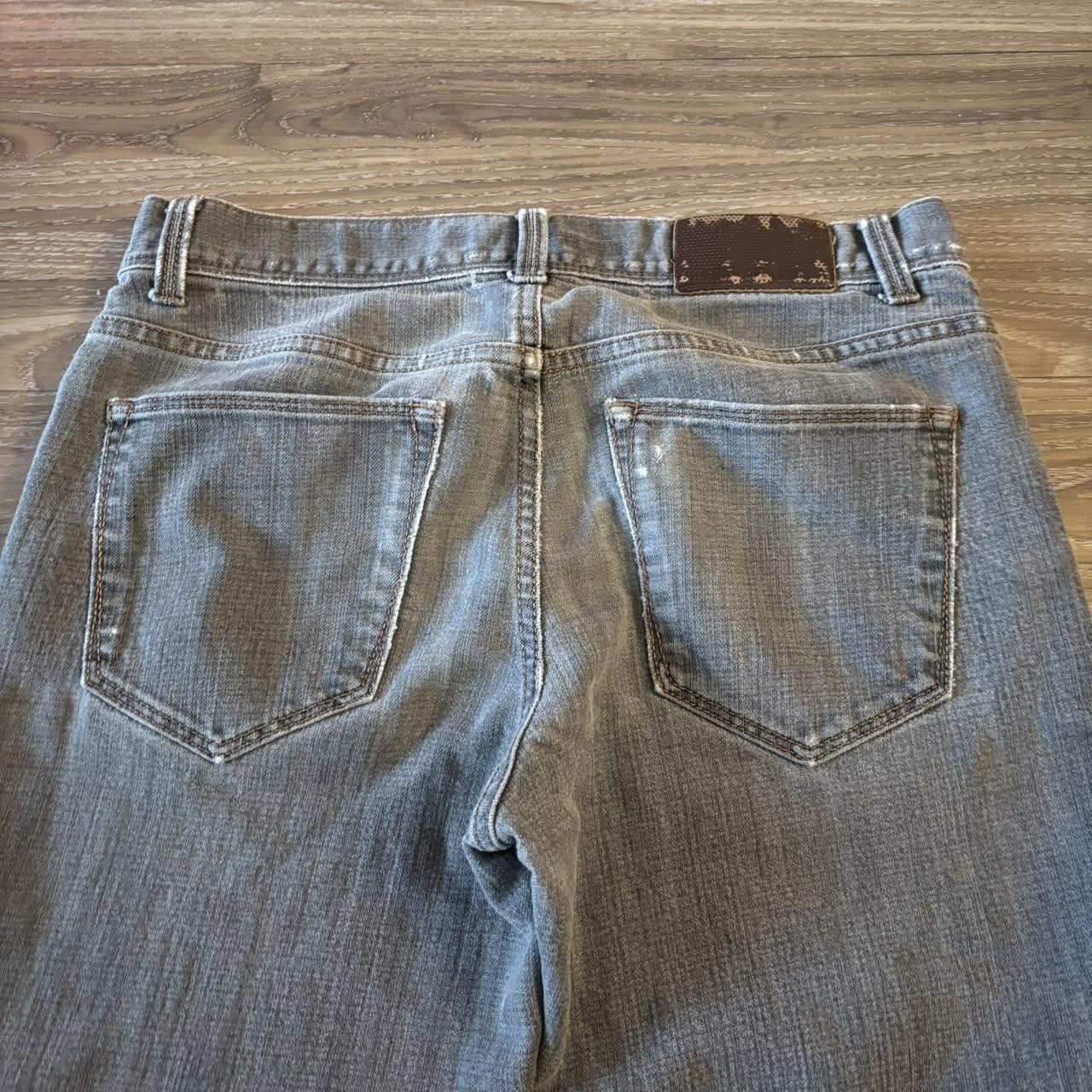 Perry Ellis Crazy Vintage Y2K/2000s Grunge Faded Grey Perry Ellis Slim Denim Jeans! 30x30 Size US 30 / EU 46 - 7 Thumbnail