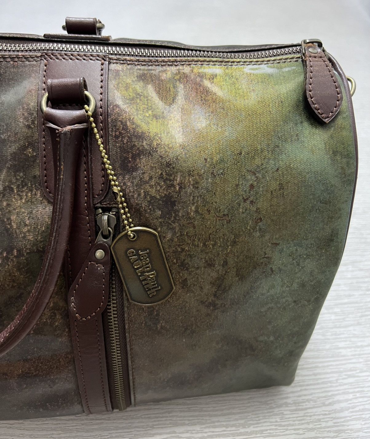 Jean Paul Gaultier JPG - FW95 - Cyber Iridescent Rust Two Way Boston Duffle Bag Size ONE SIZE - 16 Thumbnail