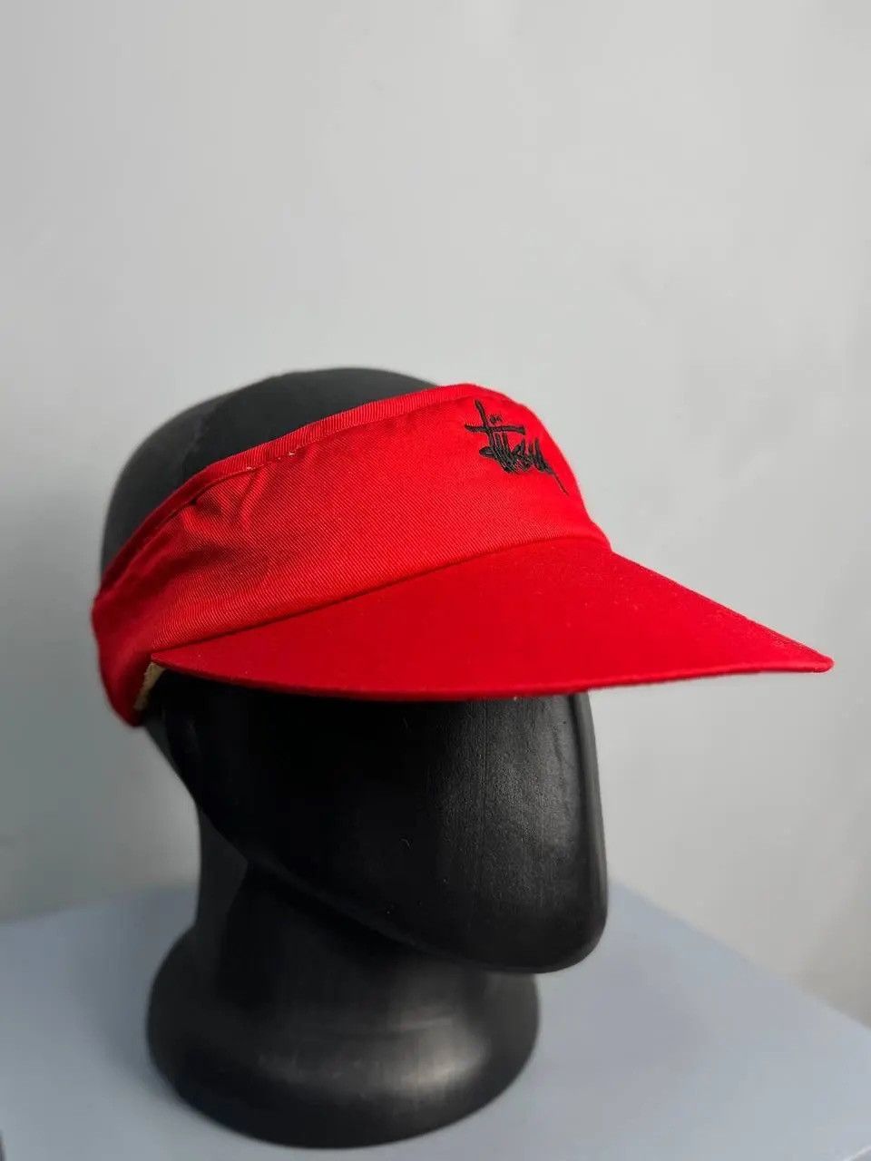 Stussy × Vintage RARE Stussy Y2K Vintage Knit Balaclava Logo Cap Hat Size ONE SIZE - 1 Thumbnail