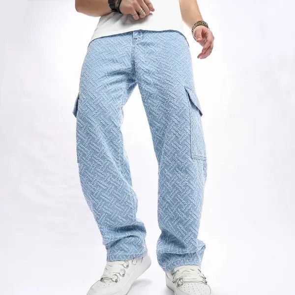Streetwear Loose Side Pockets Jean