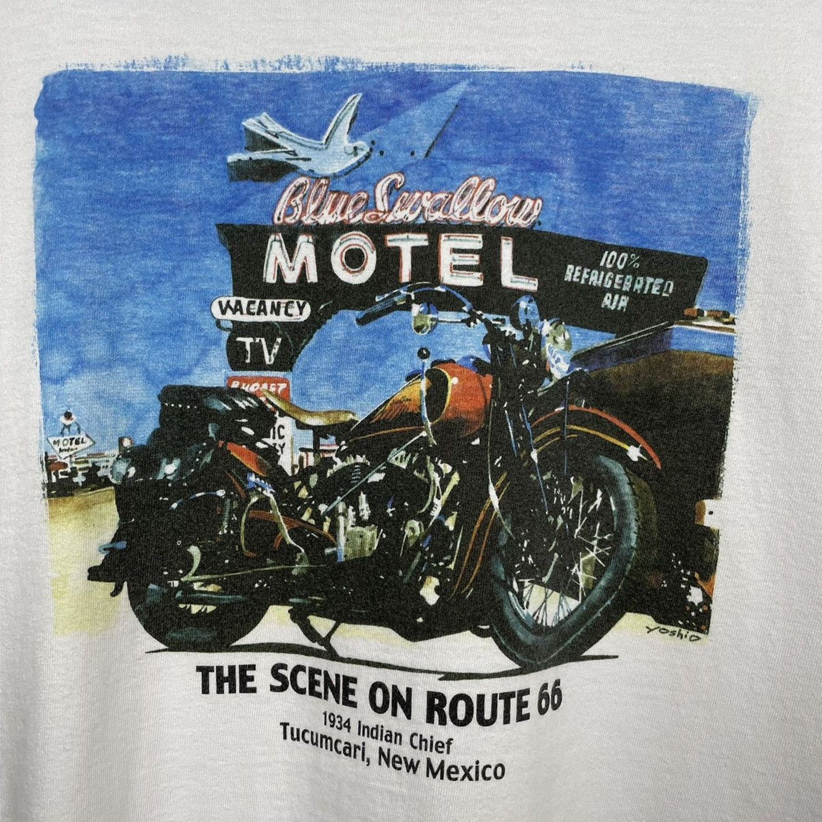 Harley Davidson × Japanese Brand × Vintage 🇯🇵VTG SUGAR CANE ‘Scene on Route 66’ T Size US M / EU 48-50 / 2 - 2 Thumbnail