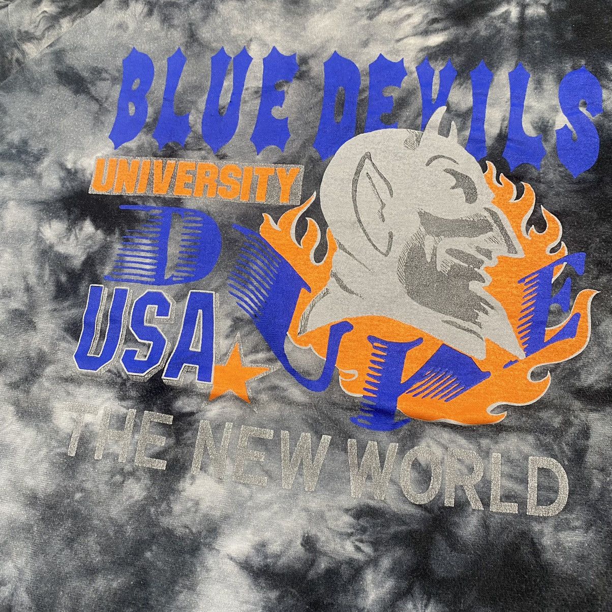 Vintage 90s Blue Devils University Tiedye Tee Size US L / EU 52-54 / 3 - 2 Thumbnail