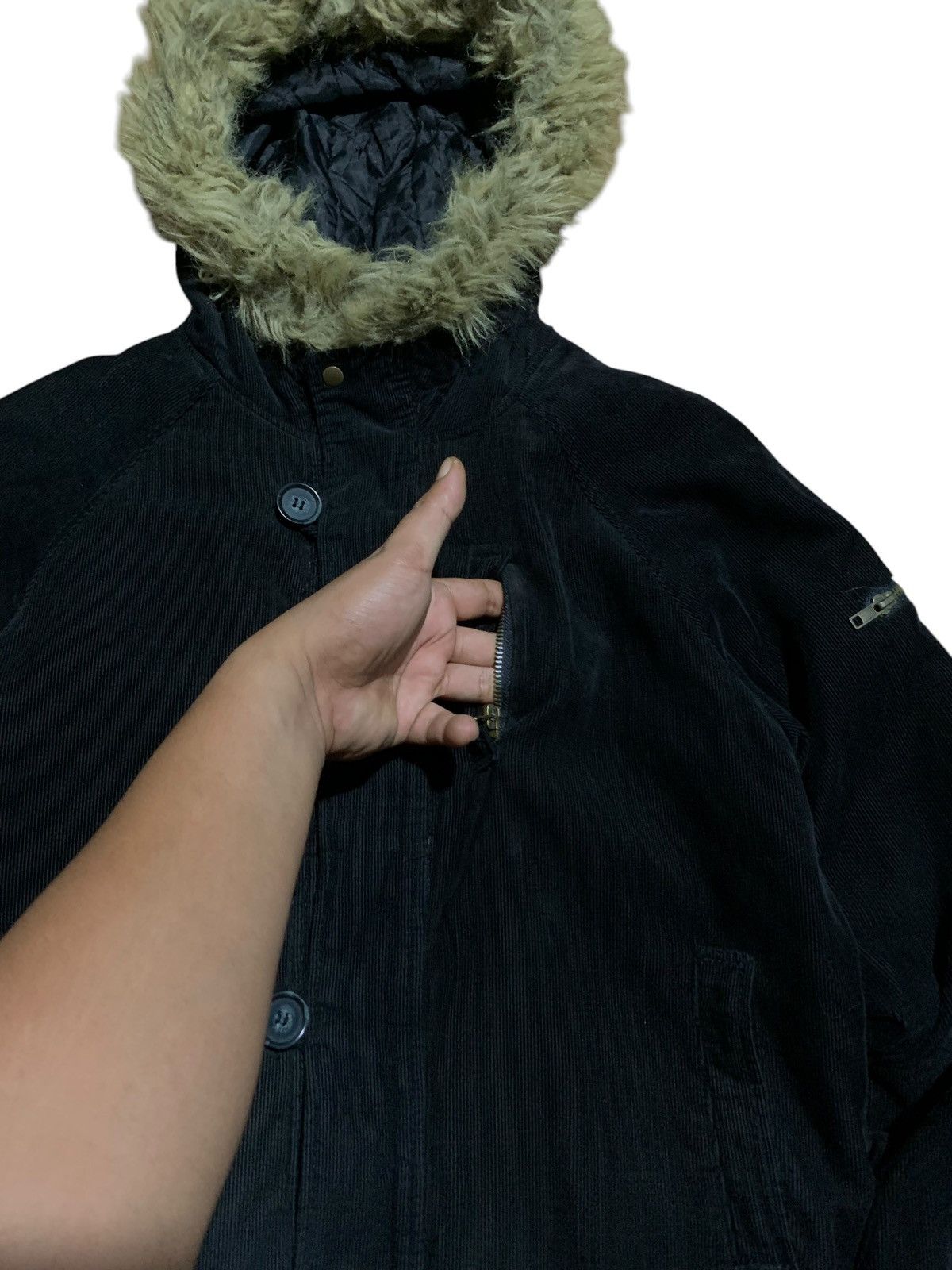 If Six Was Nine Vkei Crazy About Anything corduroy fur hoodie jacket Size US M / EU 48-50 / 2 - 4 Thumbnail