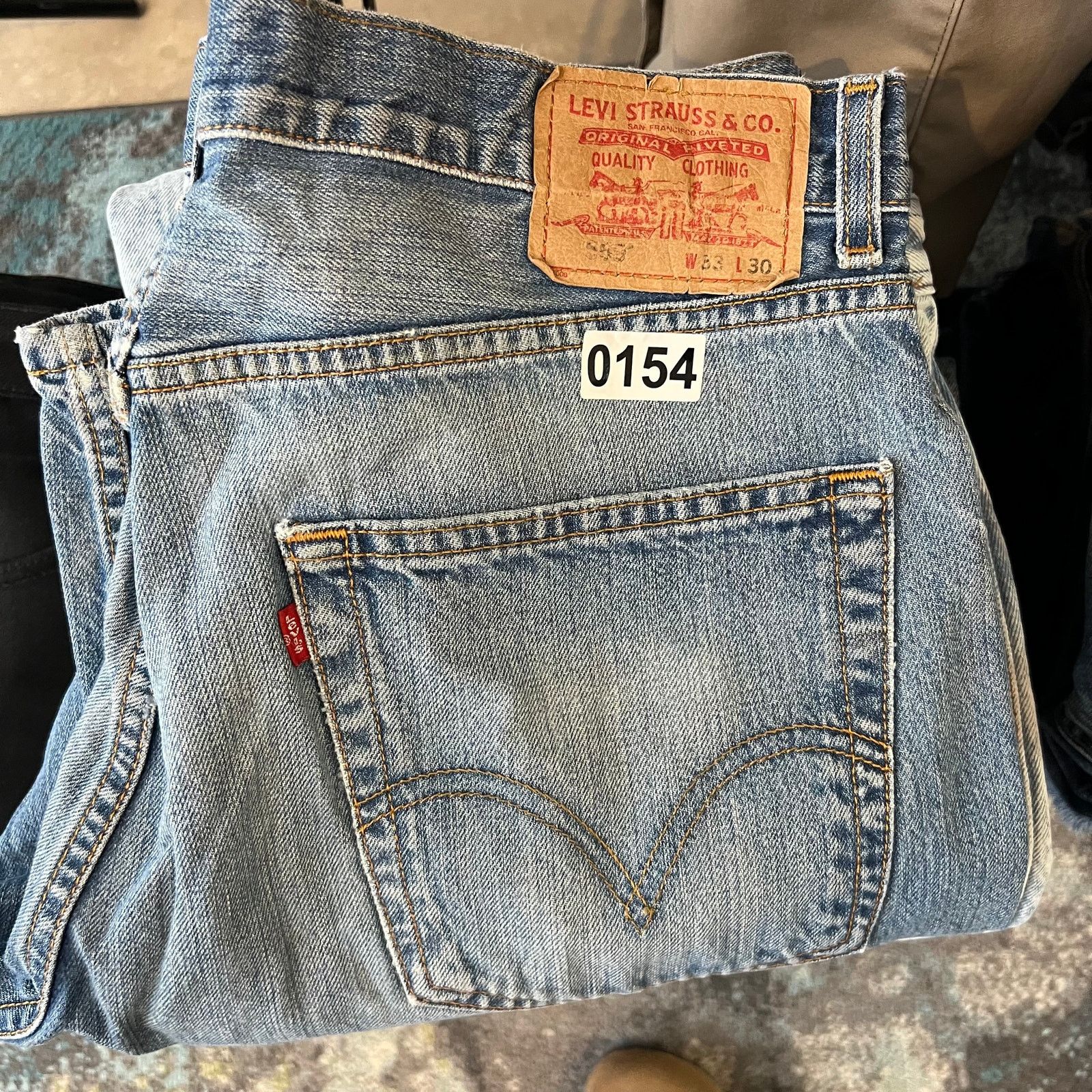 Levi's VTG Levis 569 Jeans Men 33x30 Loose Wide Skater Baggy Y2k Size US 33 - 11 Thumbnail