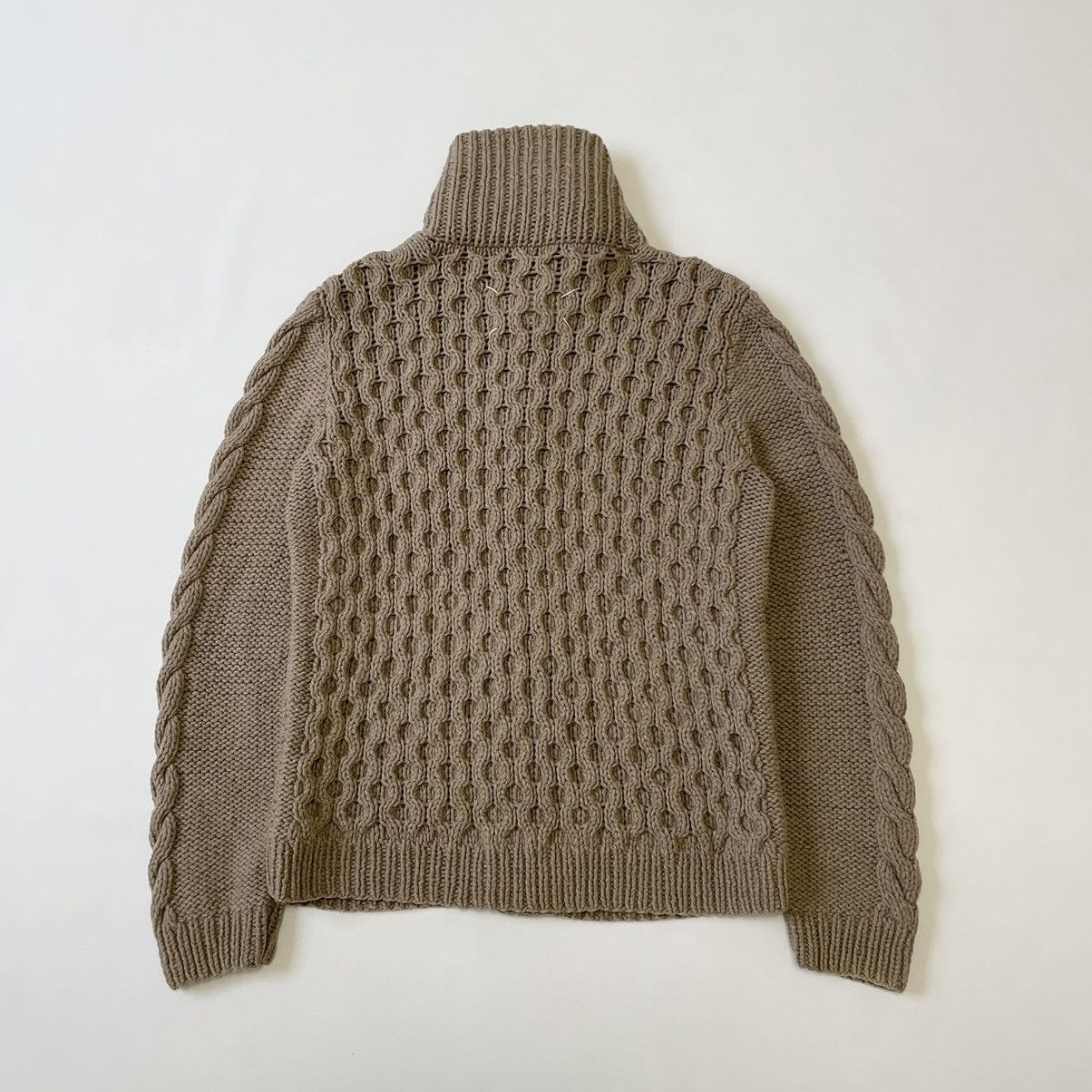Maison Margiela A/W 09 Honeycomb Knit Wool Cardigan Size US M / EU 48-50 / 2 - 18 Thumbnail