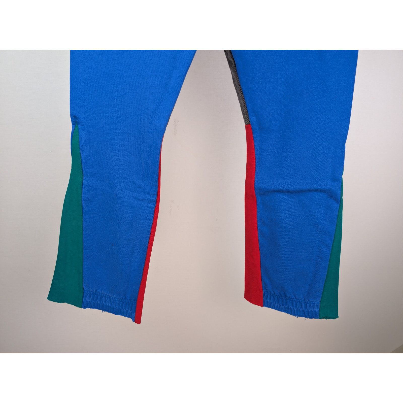 Gallery Dept. o1rshd1 Flared Denim-Panelled Logo-Print Sweatpants in Blue Size US 34 / EU 50 - 14 Thumbnail