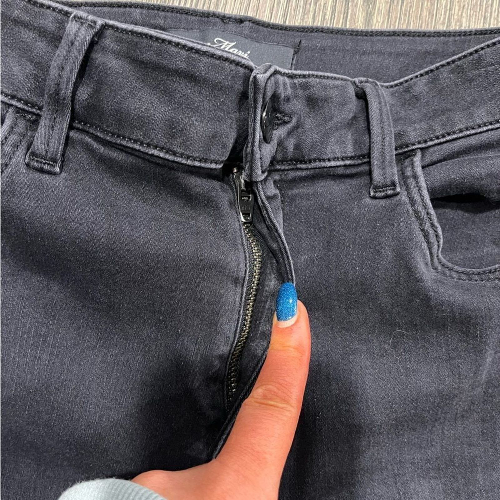Mavi Mavi Womens Mid Rise Super Skinny Jeans Denim Black Size 6 Size 28" / US 6 / IT 42 - 5 Thumbnail