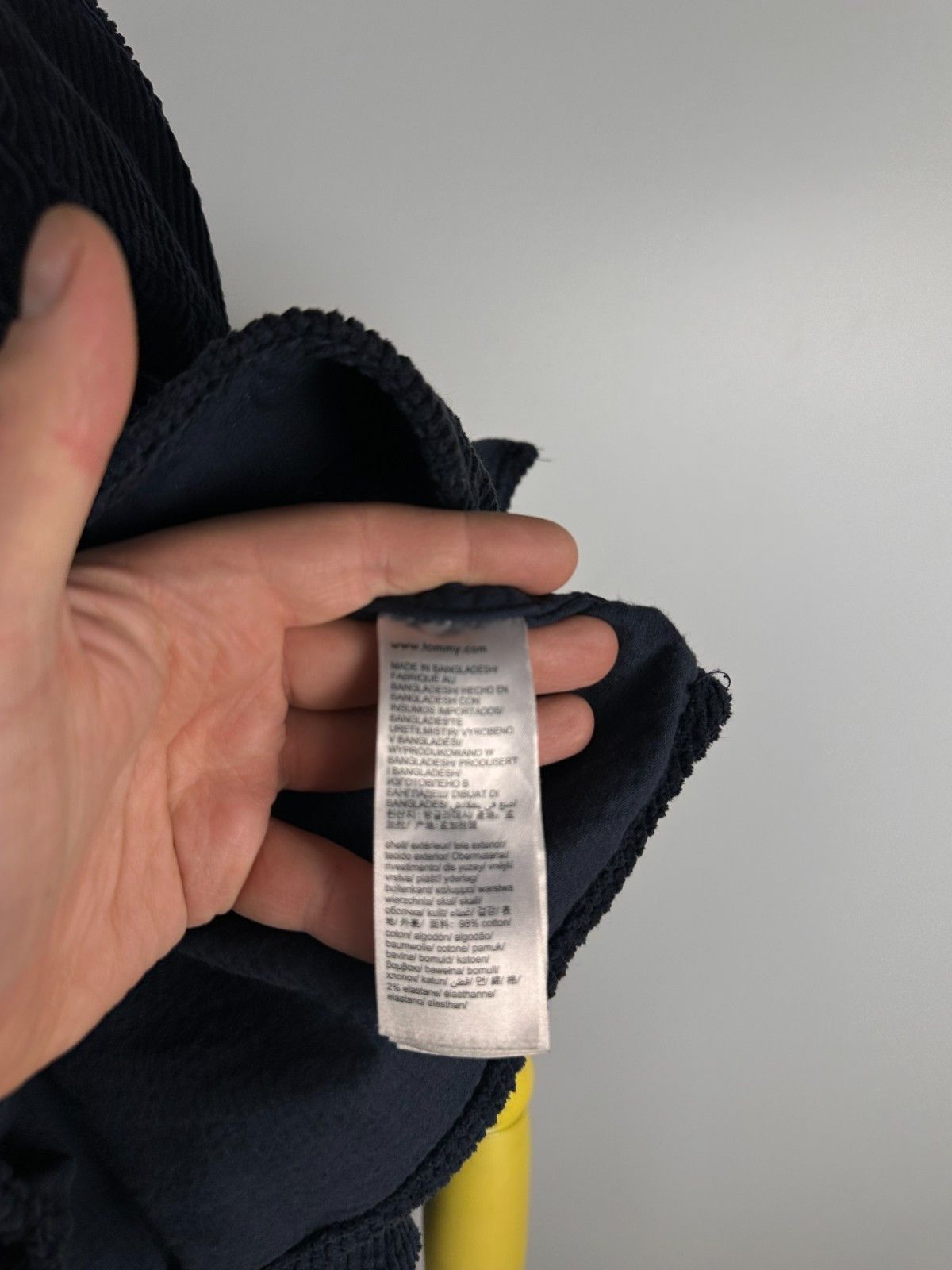 Tommy Hilfiger Tommy Hilfiger Rubberised logo Corduroy Overshirt Blue XL Size US XL / EU 56 / 4 - 9 Thumbnail