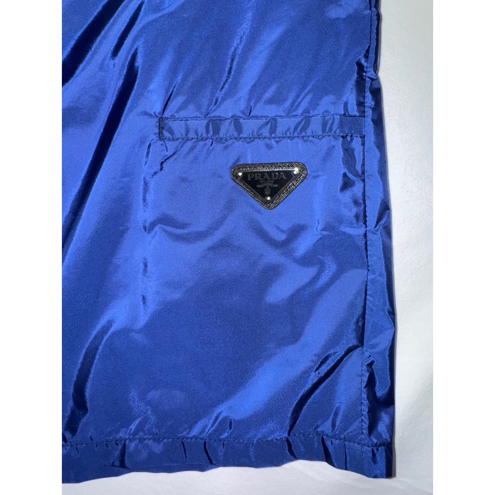 Prada Prada Re-Nylon Blue Nylon Triangle Pocket Classic Bermuda Size US 32 / EU 48 - 7 Thumbnail
