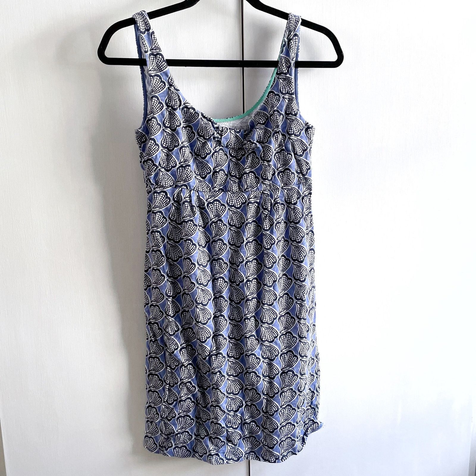 Boden Boden Claire Day Dress Blue Sea Shells Sleeveless Women’s 2R Size XS / US 0-2 / IT 36-38 - 1 Thumbnail