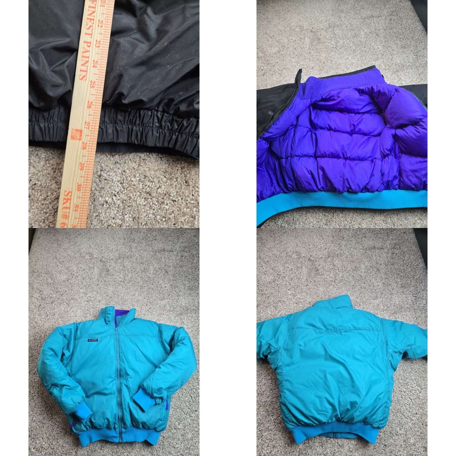 Vintage VINTAGE Columbia Whirlibird Jacket Mens M Black Goose Down Convertible Bomber Jacket Size US M / EU 48-50 / 2 - 9 Thumbnail
