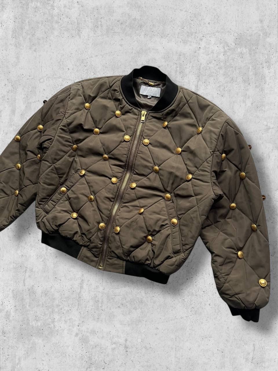 Escada Sport Escada Sport GOLDEN BUTTON Vintage Bomber Varsity jacket Size L / US 10 / IT 46 - 1 Thumbnail