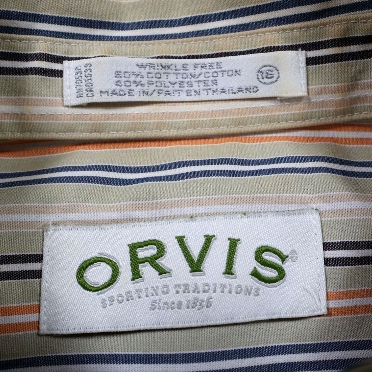 Orvis Orvis Shirt Womens 16 Multicolor Striped Long Sleeve Button Up Size XXL / US 16-18 / IT 52-54 - 5 Thumbnail