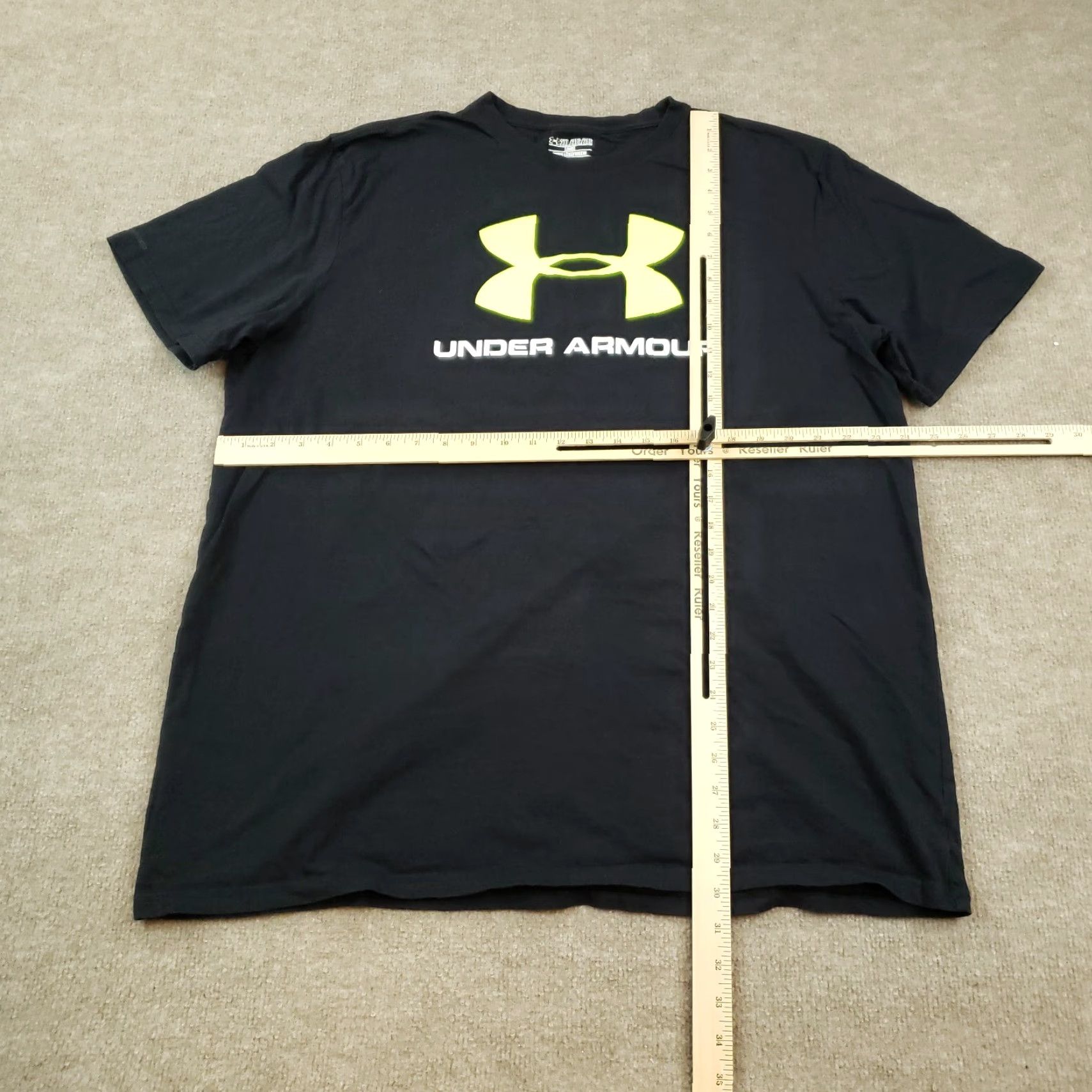 Under Armour Under Armour Mens Black Short Sleeve Crew Neck T-Shirt 2XL Size US XXL / EU 58 / 5 - 2 Thumbnail