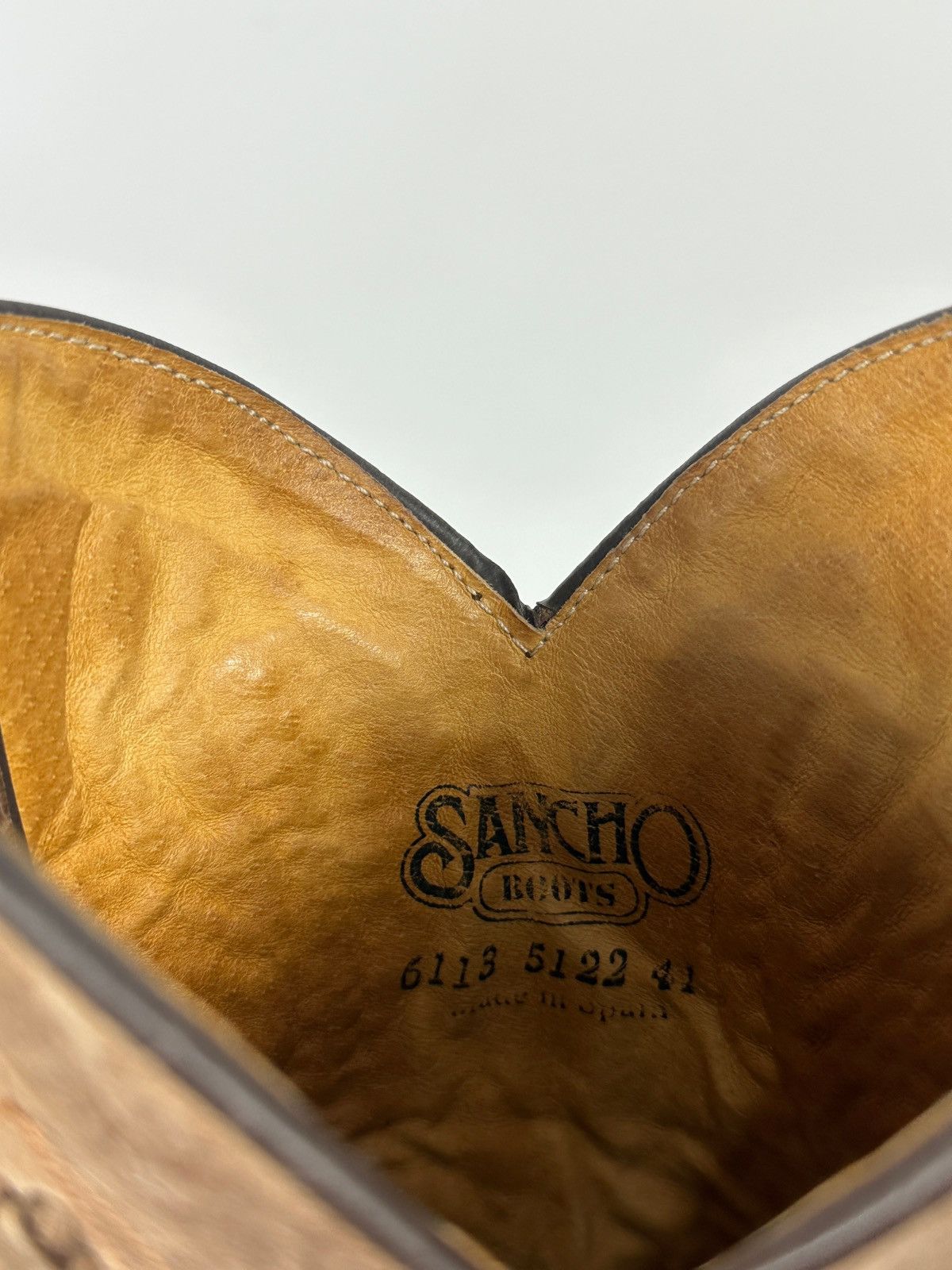 Sancho Boots Sancho Abarca 5122 Leather Cowboy Western Motorcycle Boots Size US 8 / EU 41 - 24 Thumbnail