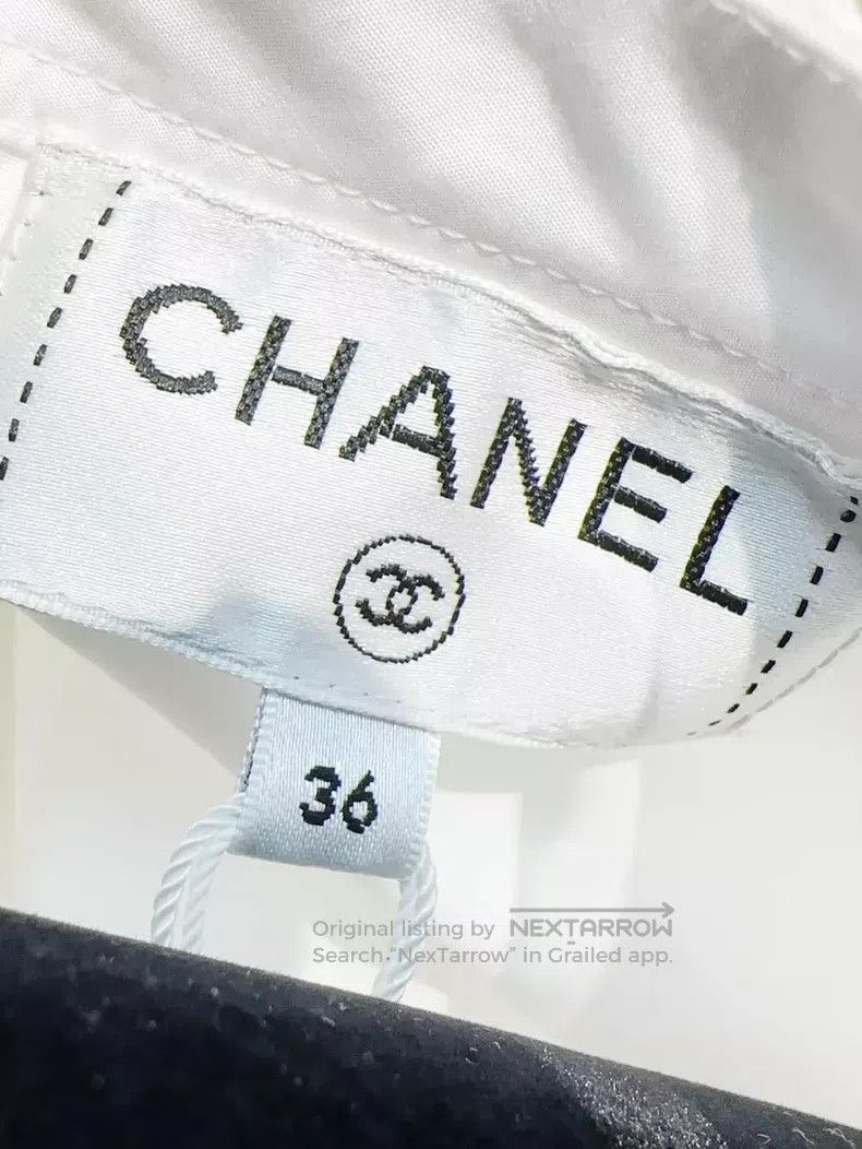 Chanel Chanel 22P white one-button sleeveless shirt Size XS / US 0-2 / IT 36-38 - 4 Thumbnail