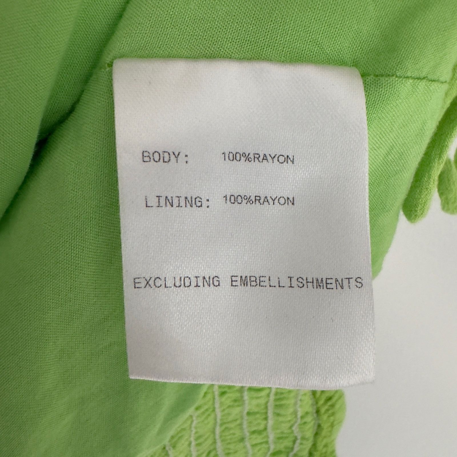 PRINCESS POLLY Princess Polly Darshan Top Lime cropped cinched ruched front Size XS / US 0-2 / IT 36-38 - 8 Thumbnail