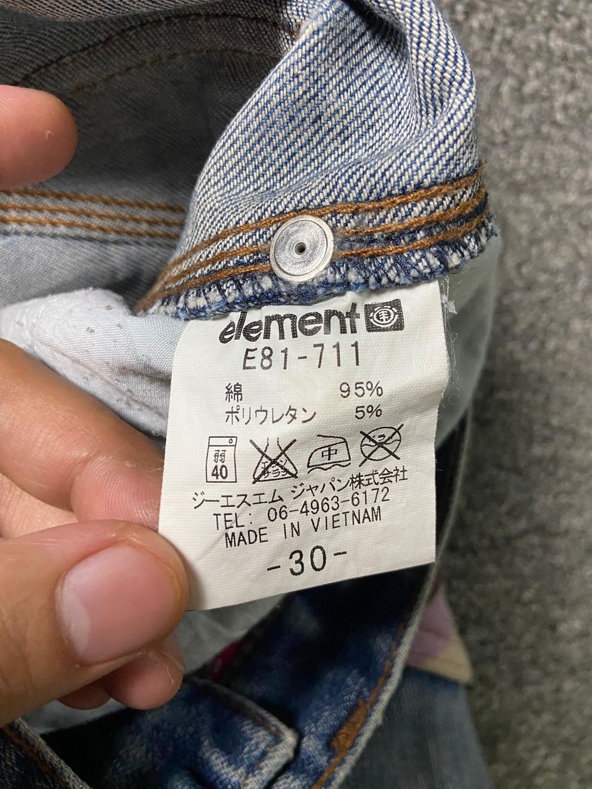 Element × Japanese Brand × Vintage Vintage ELEMENT Authentic Regular Fit Denim Jeans (132) Size US 33 - 5 Thumbnail