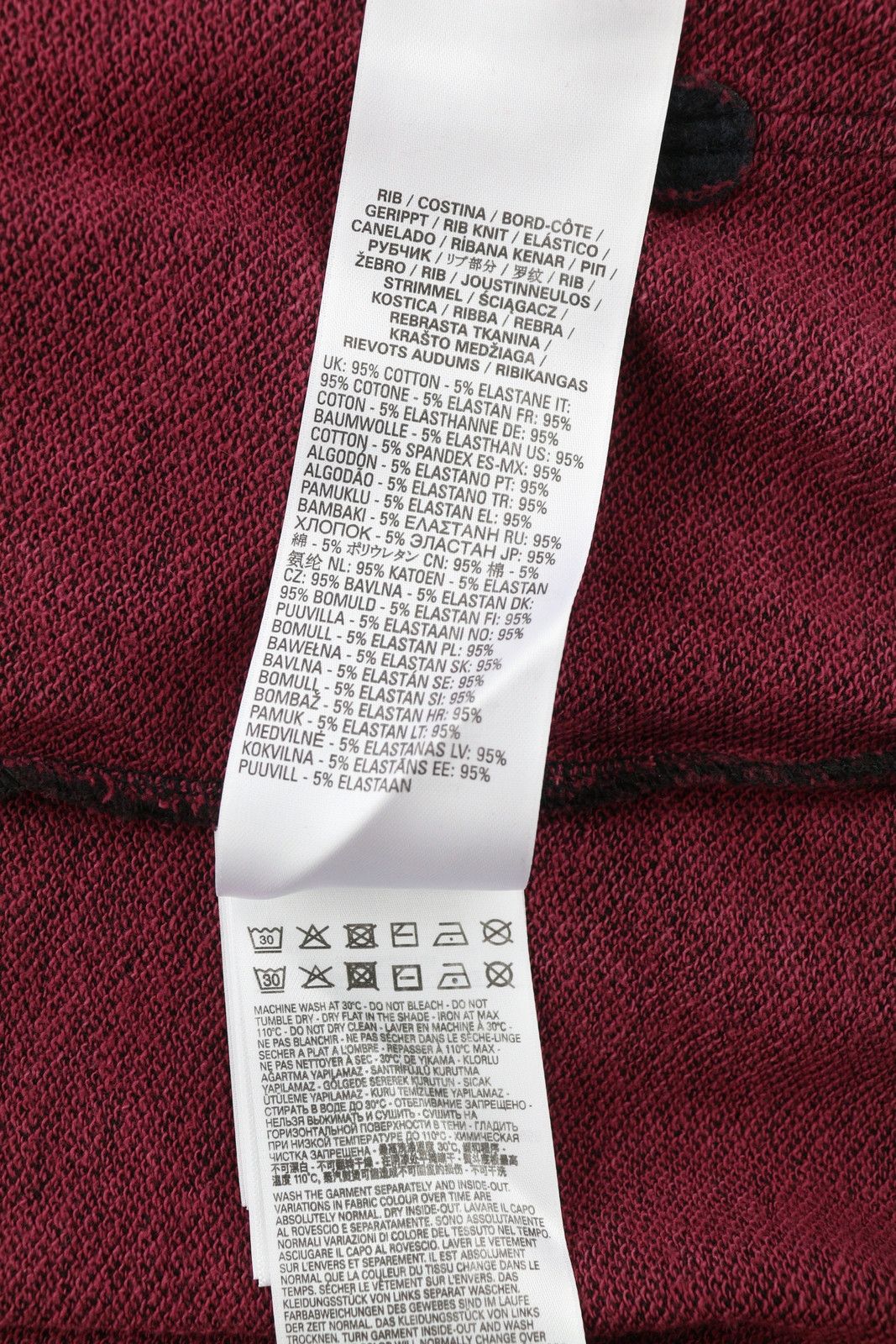 Diesel S-GINN-HOOD-E1 M Burgundy Distress Hoodie 41048 Size US M / EU 48-50 / 2 - 8 Thumbnail