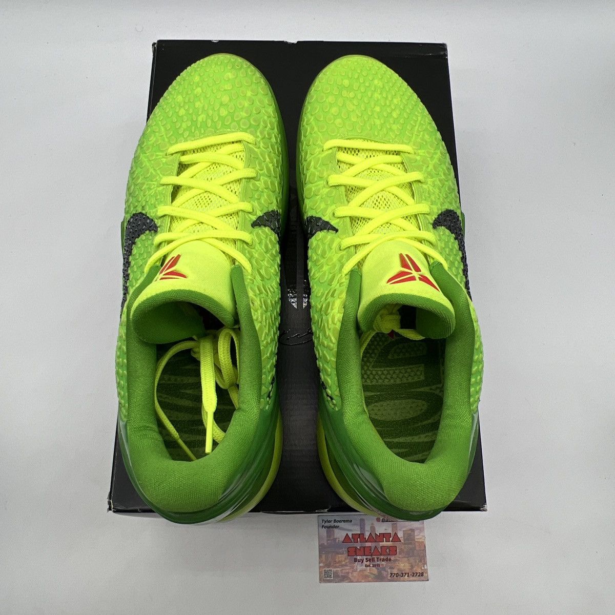 Nike Zoom Kobe 6 protro grinch Size US 10.5 / EU 43-44 - 7 Thumbnail