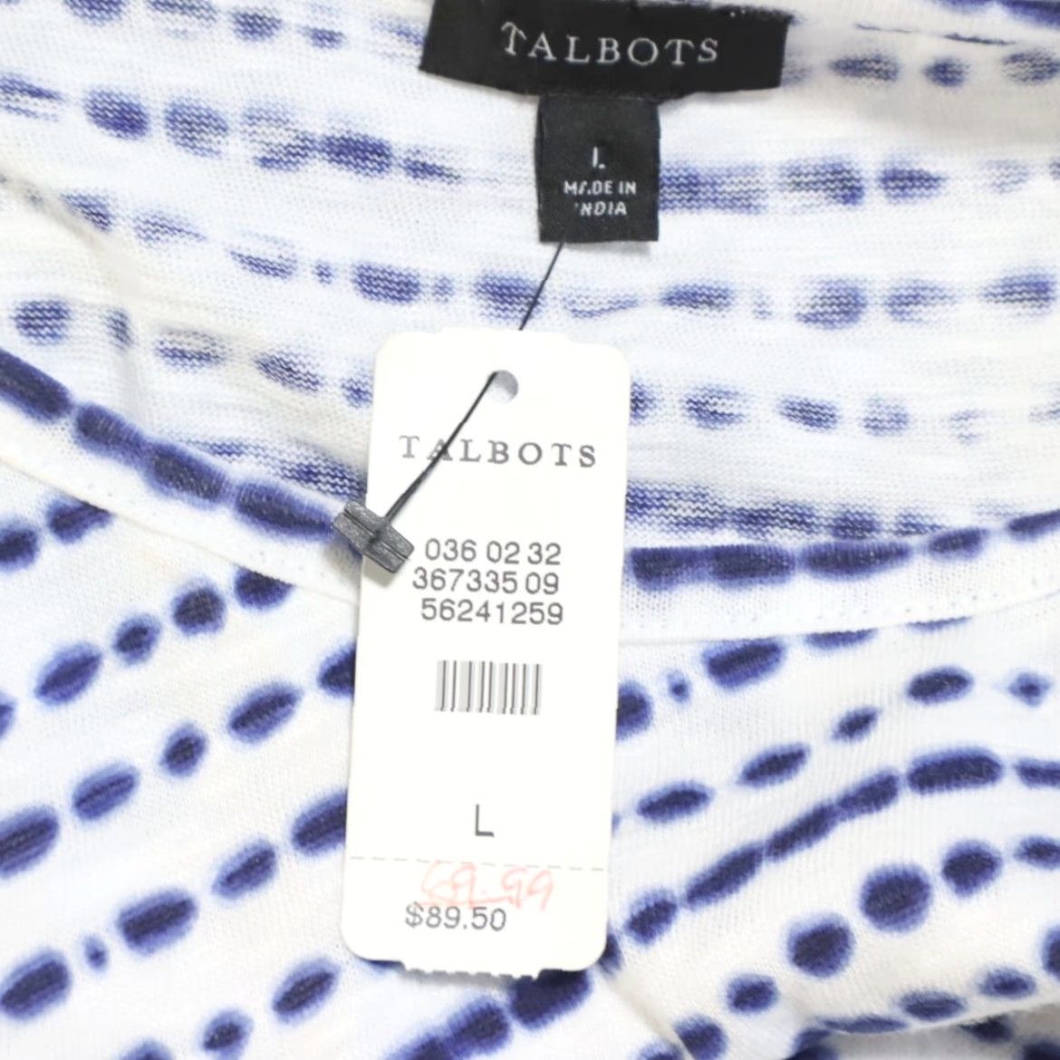 Talbots Talbots Cinch Waist Striped Dress White Women's L Shirt Dress Cinch Waist Striped White Talbots Women L Size L / US 10 / IT 46 - 5 Thumbnail