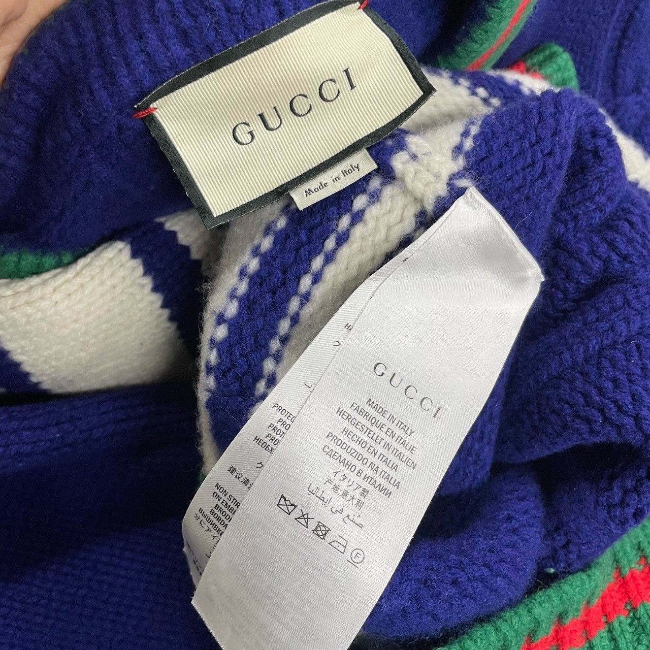 Gucci Gucci Blue back water brick cardigan 2501-Nextarrow Size US L / EU 52-54 / 3 - 5 Thumbnail