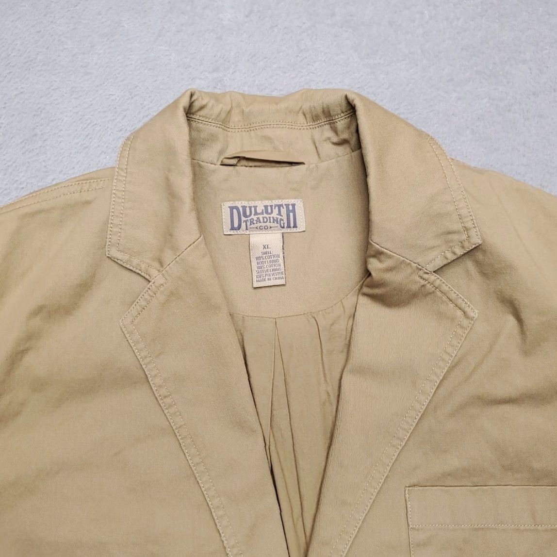 Vintage Duluth Trading Jacket Mens XL Brown Twill Overcoat Coat Outdoor Travel Ulith Presentation Safari? Size US XL / EU 56 / 4 - 3 Thumbnail