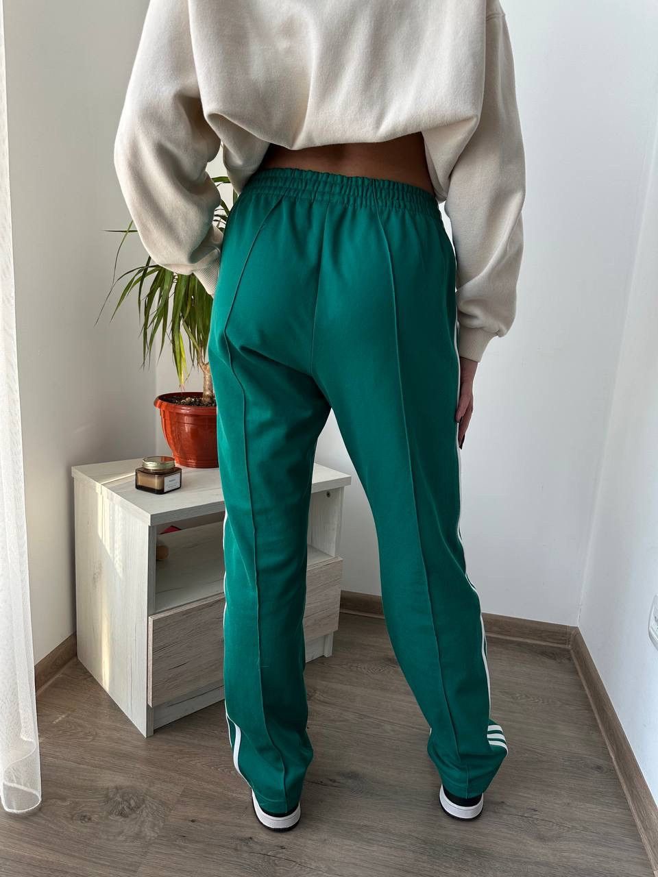 Adidas × Vintage Vintage Adidas Wide Y2K Sportswear Green Pants Size 27" / US 4 / IT 40 - 8 Thumbnail