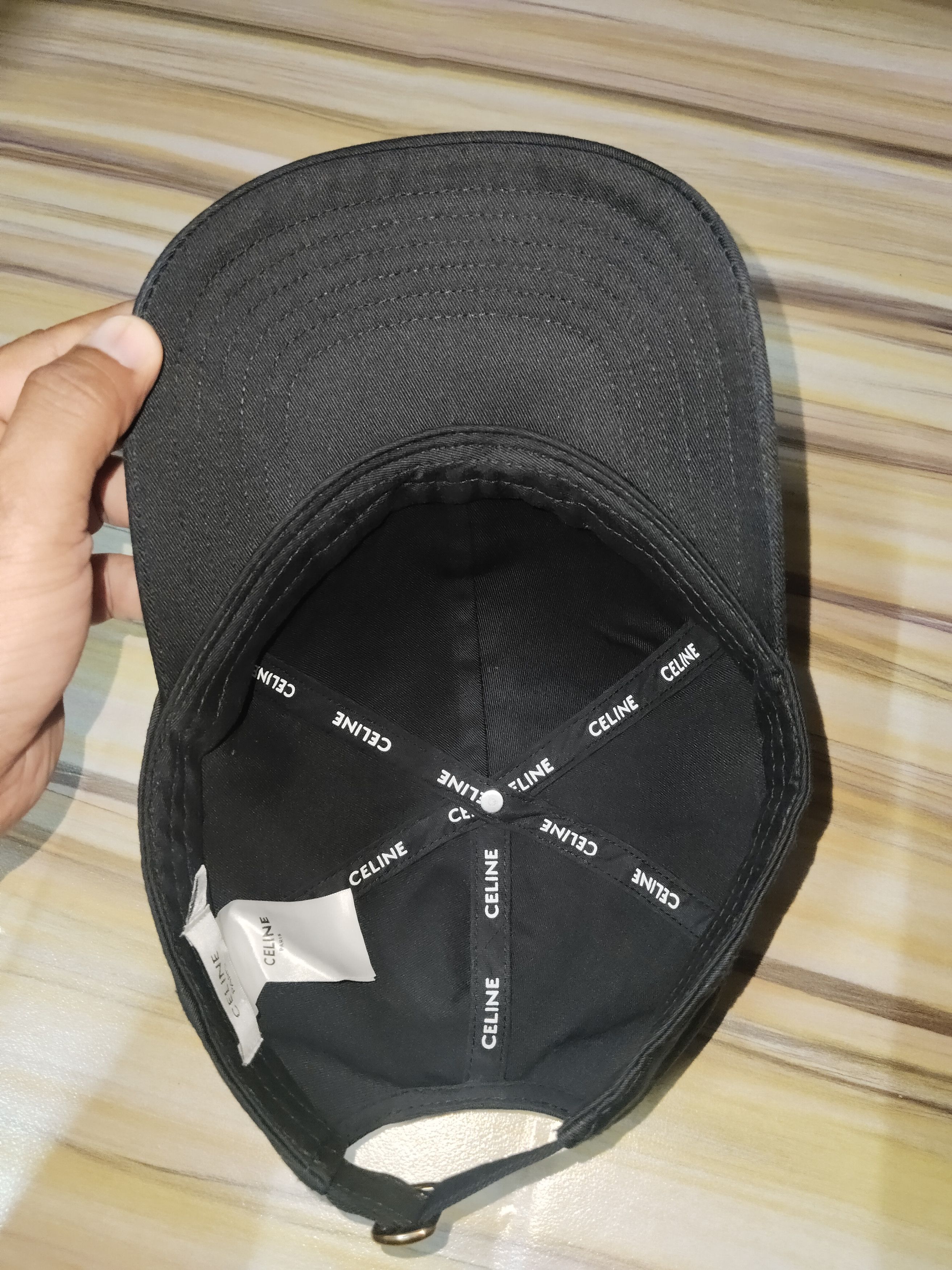 Celine CELINE Black Baseball Cap Size ONE SIZE - 8 Thumbnail