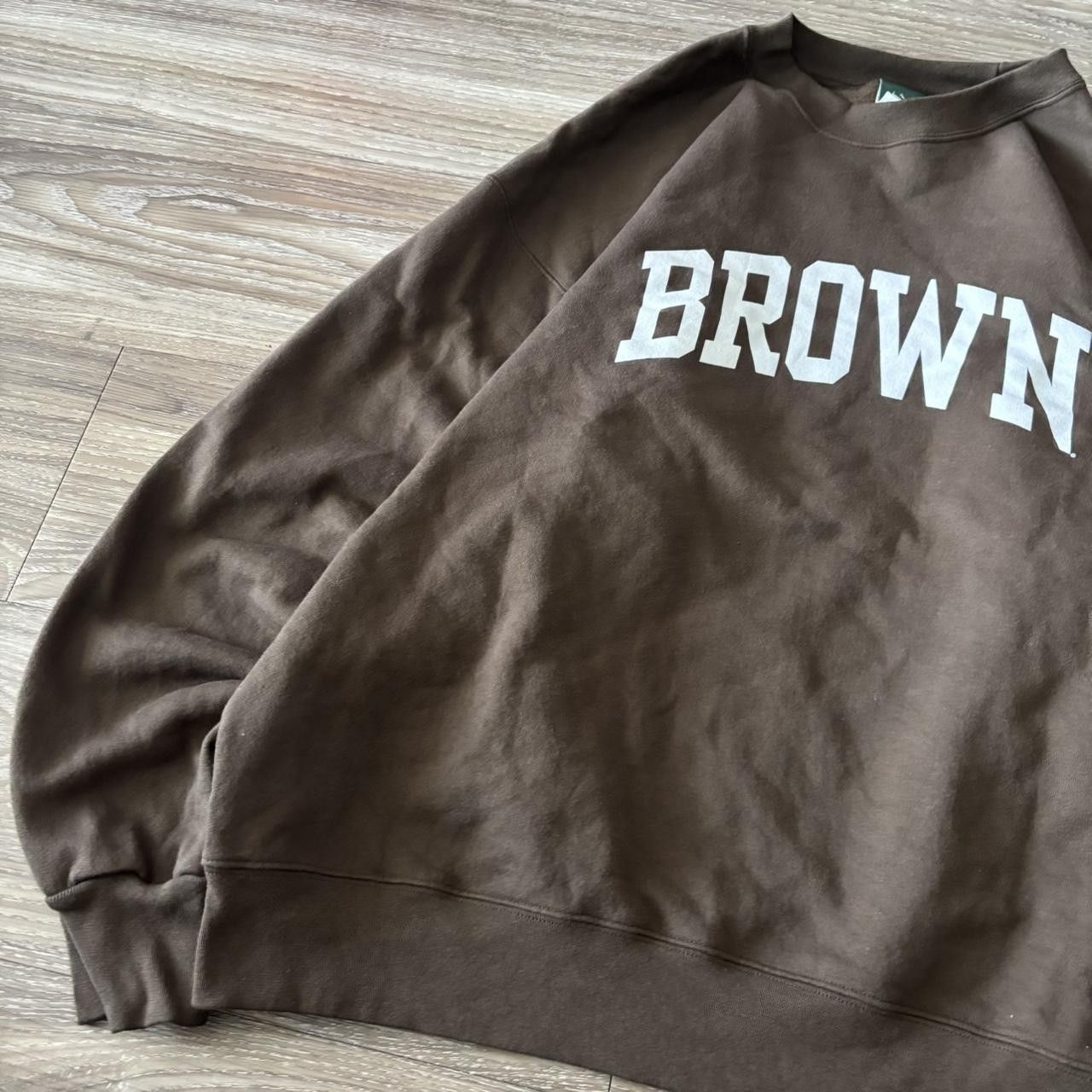 Vintage Crazy Vintage Y2K/2000s Brown Spellout Streetwear Essential Crewneck! Size L Size US L / EU 52-54 / 3 - 3 Thumbnail