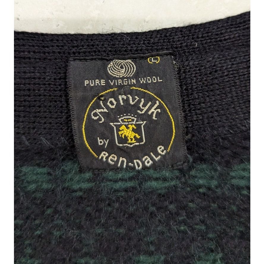 Vintage Vintage 1970s Norvyk By Renoir Virgin Wool Ski Sweater Size L / US 10 / IT 46 - 4 Thumbnail